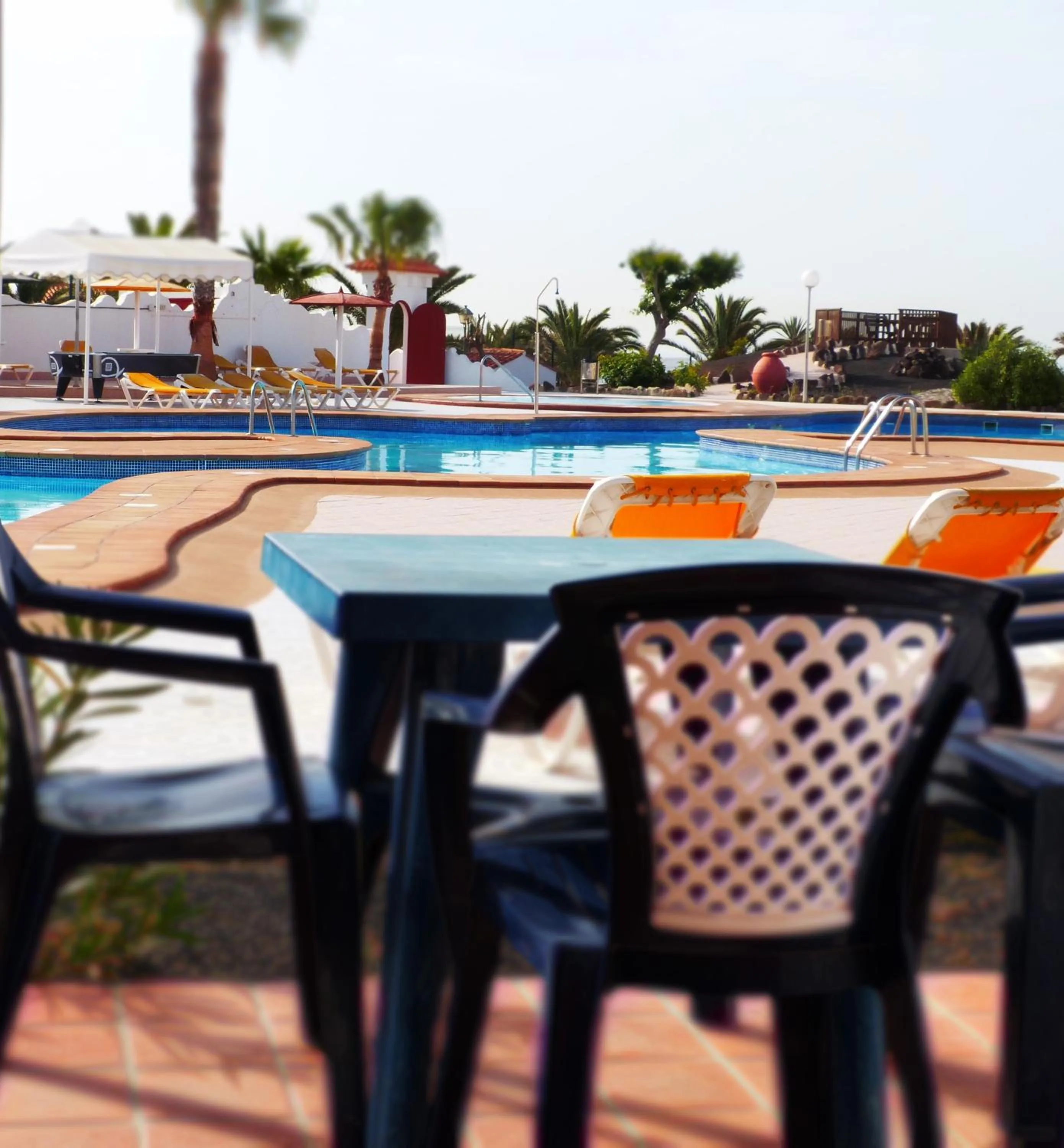 Balcony/Terrace in Bungalows Castillo Beach