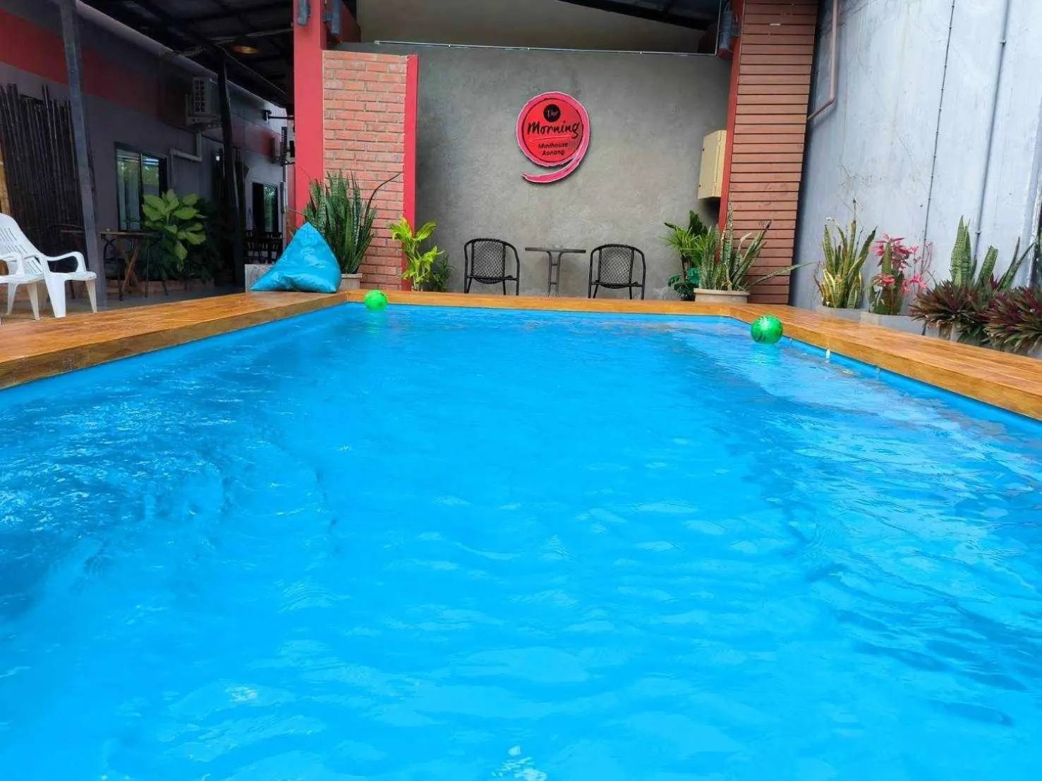 Pool view in The Morning mini house aonang - 1500 meters from the beach