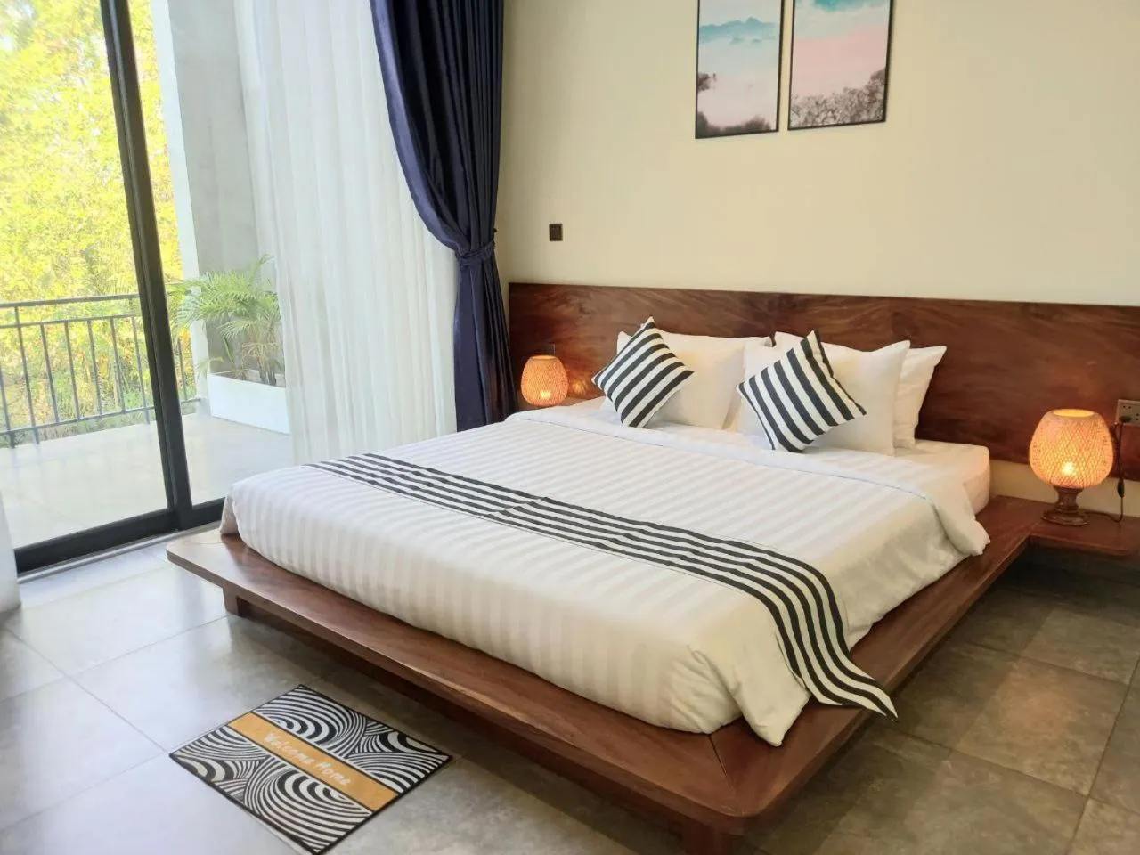 Bed in Kampot Tropical Village