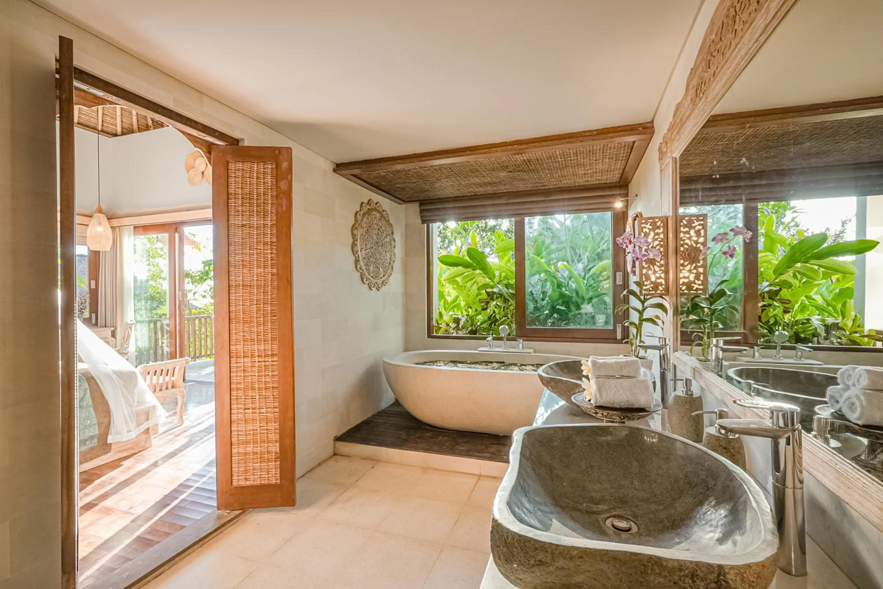 Bathroom in Maha Hills Resort by Mahaprana Experience