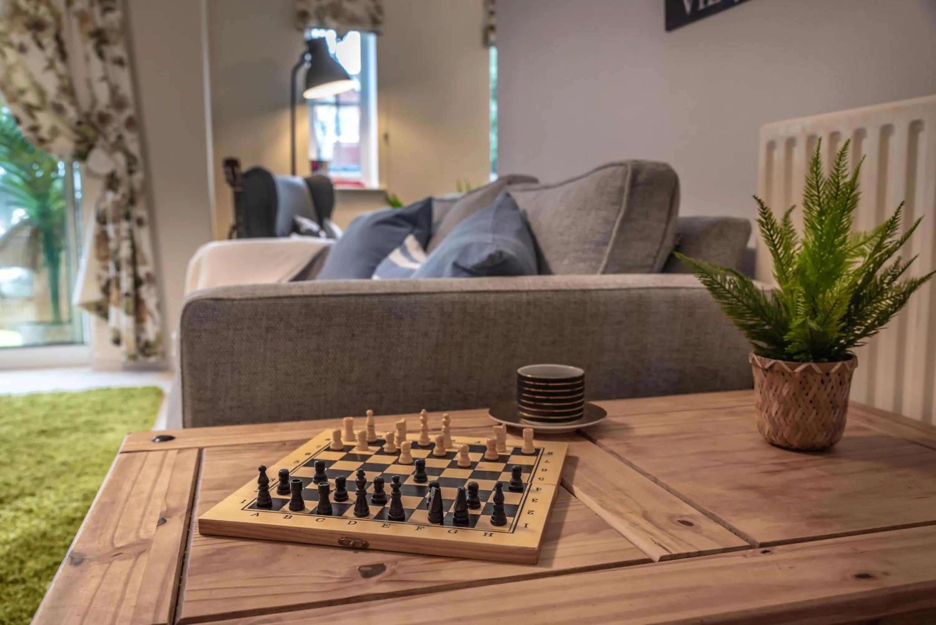 Living room in Chichester retreat house with free parking