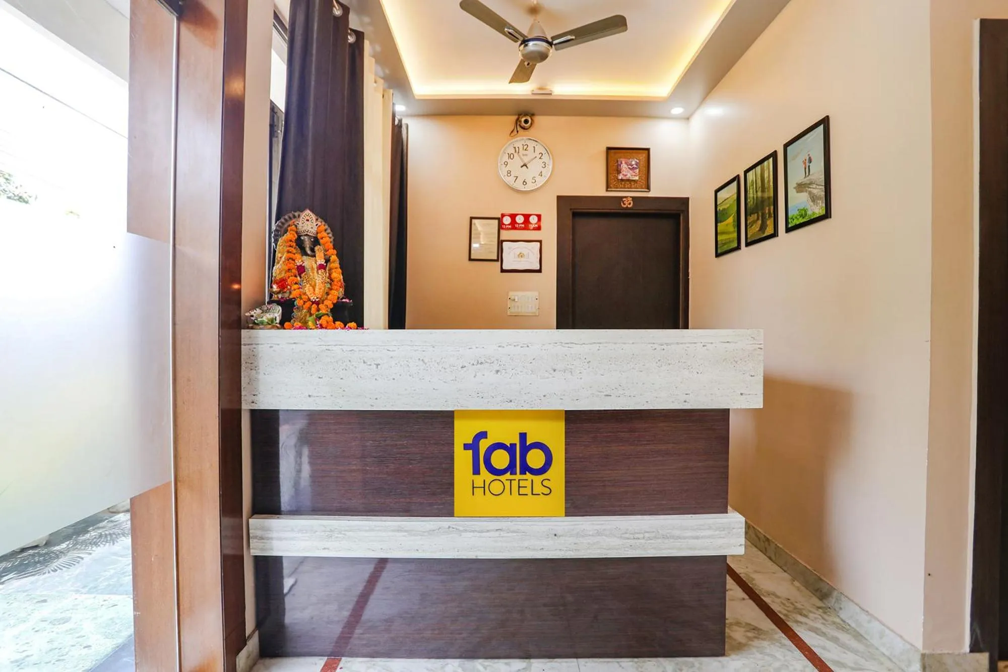 Lobby or reception in FabHotel Aaradhya Residency