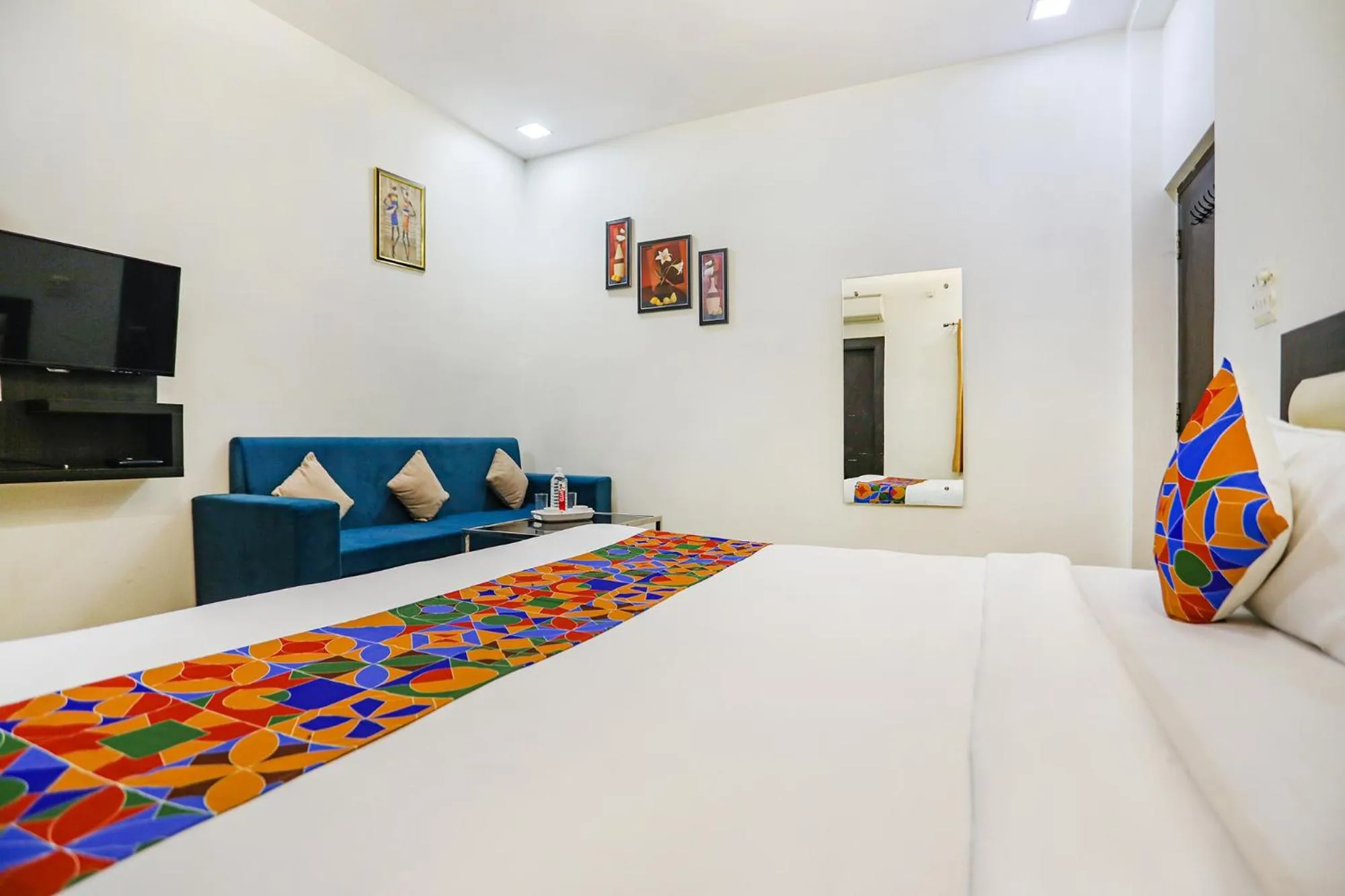 Bed in FabHotel Aaradhya Residency