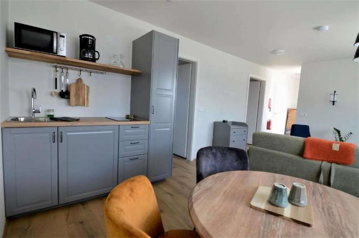 Kitchen or kitchenette in Stracta Apartments