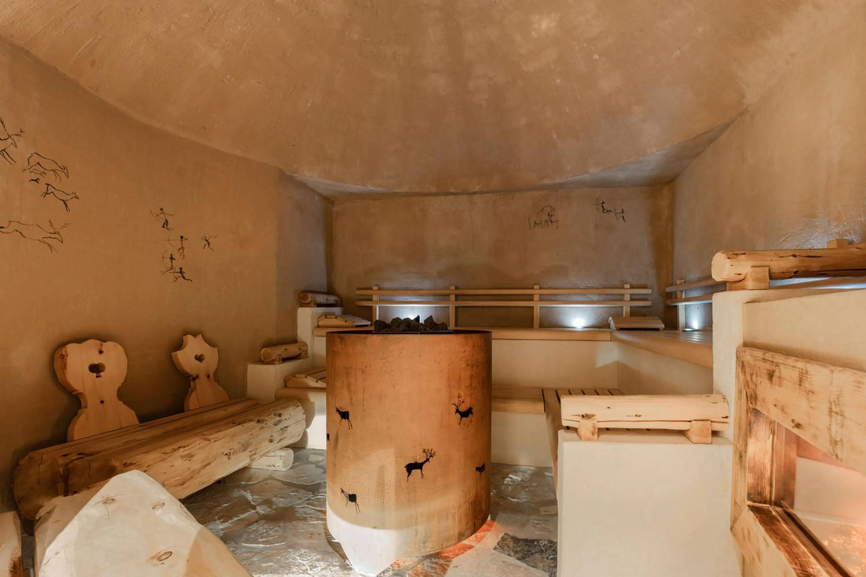 Sauna in Cyprianerhof Dolomit Resort