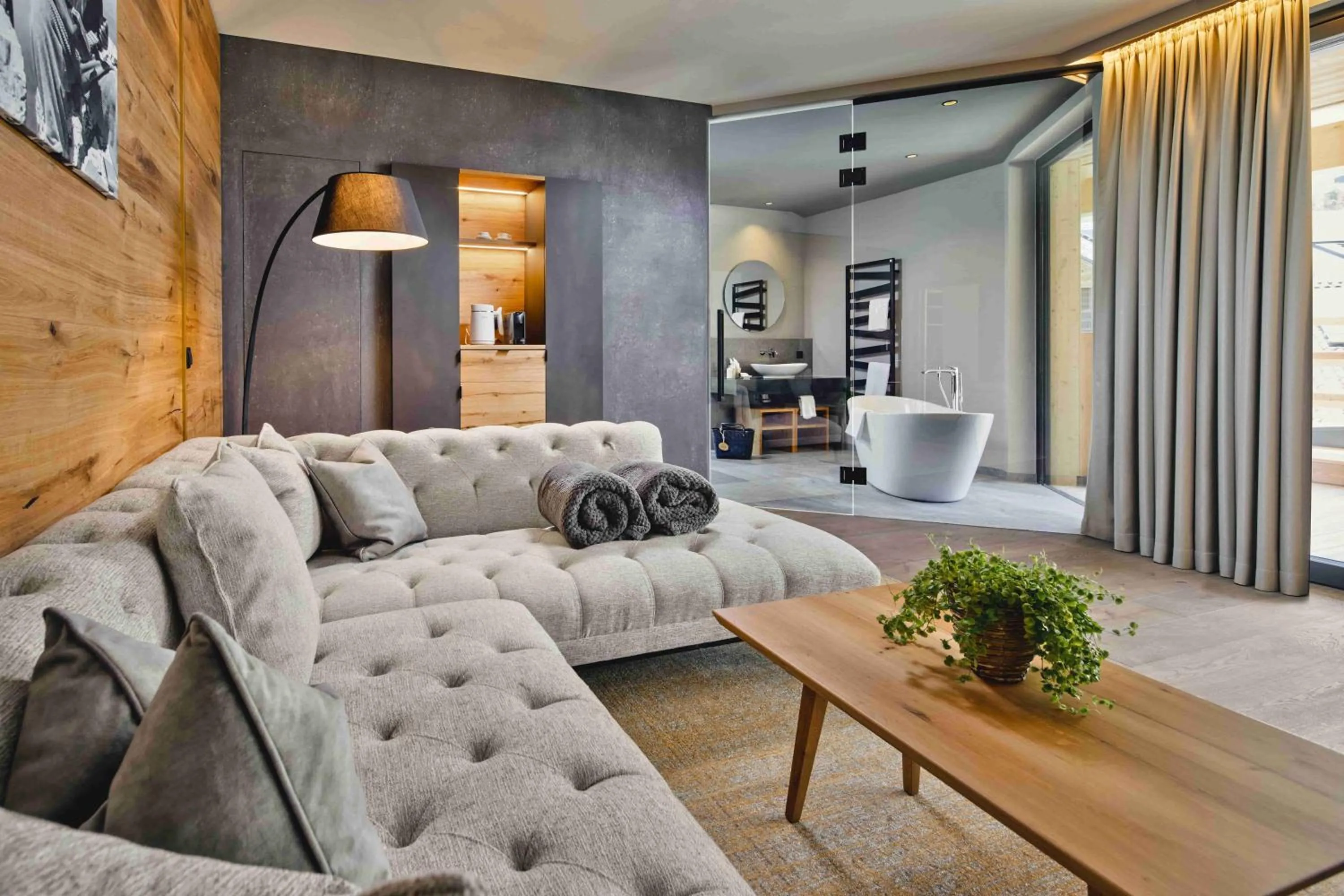 Living room in Cyprianerhof Dolomit Resort