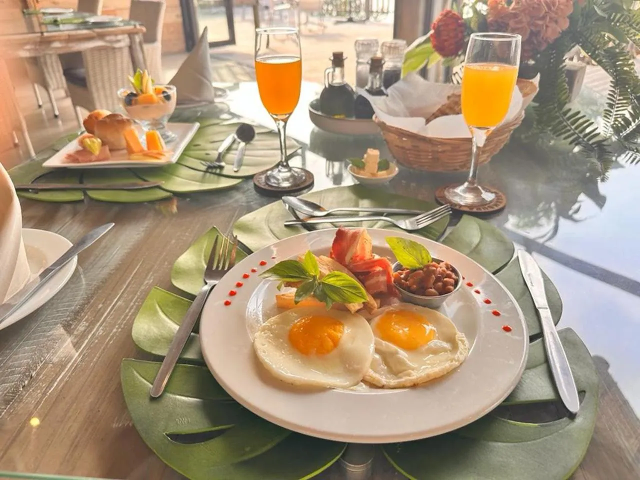 Breakfast in Mukumbura Lodge Bilene