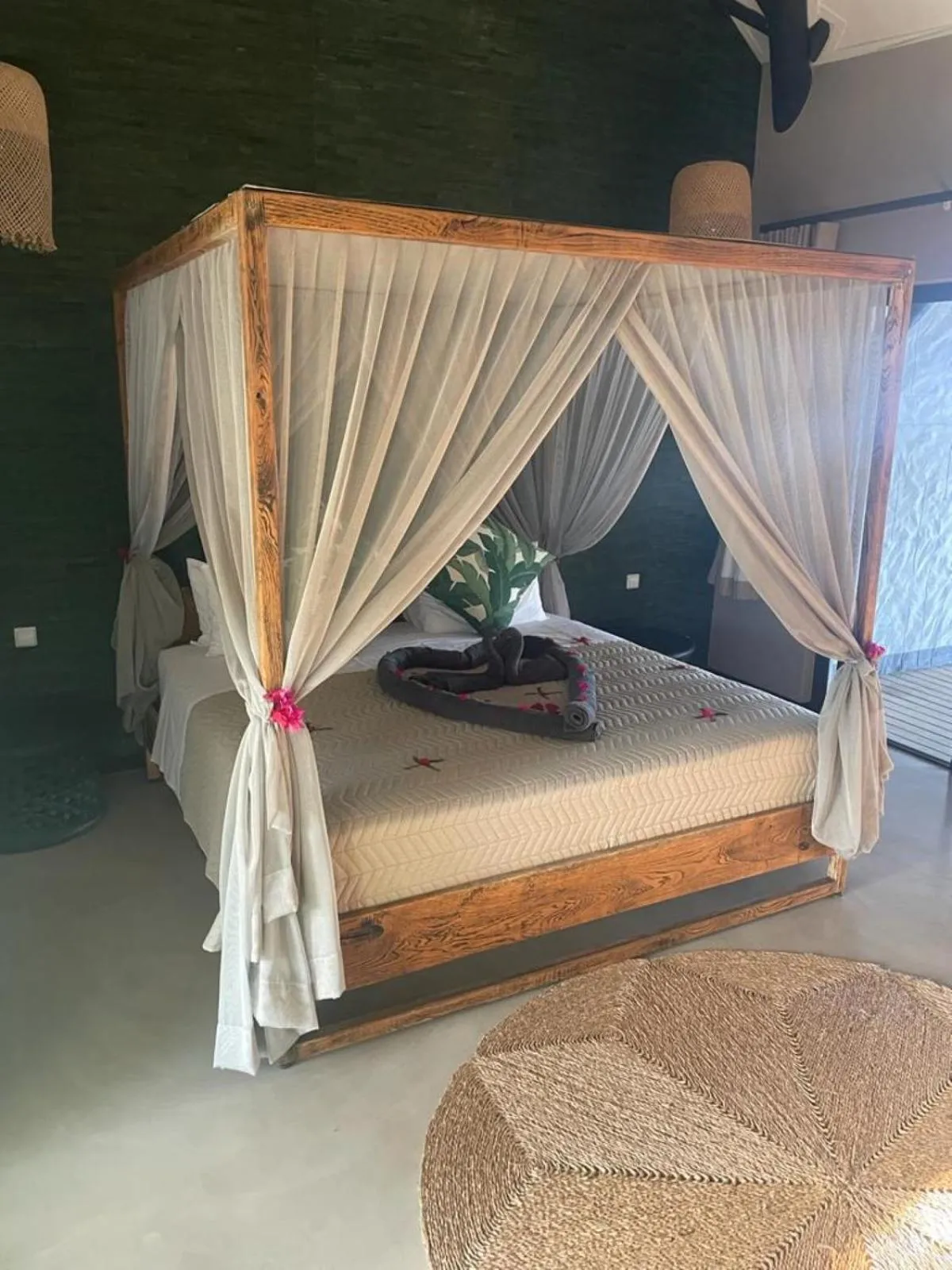 Bed in Mukumbura Lodge Bilene