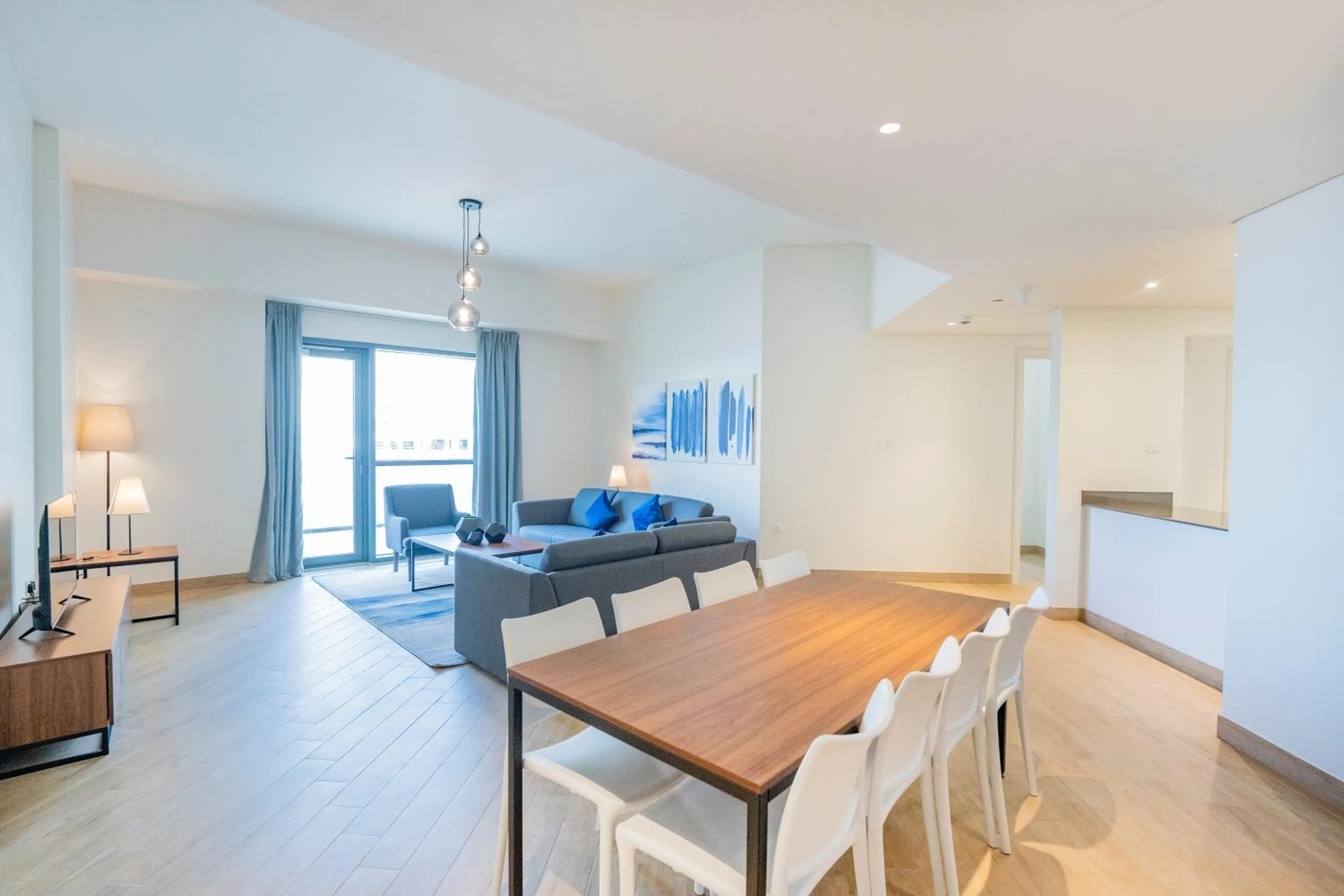 Dining area in Expo Village Serviced Apartments