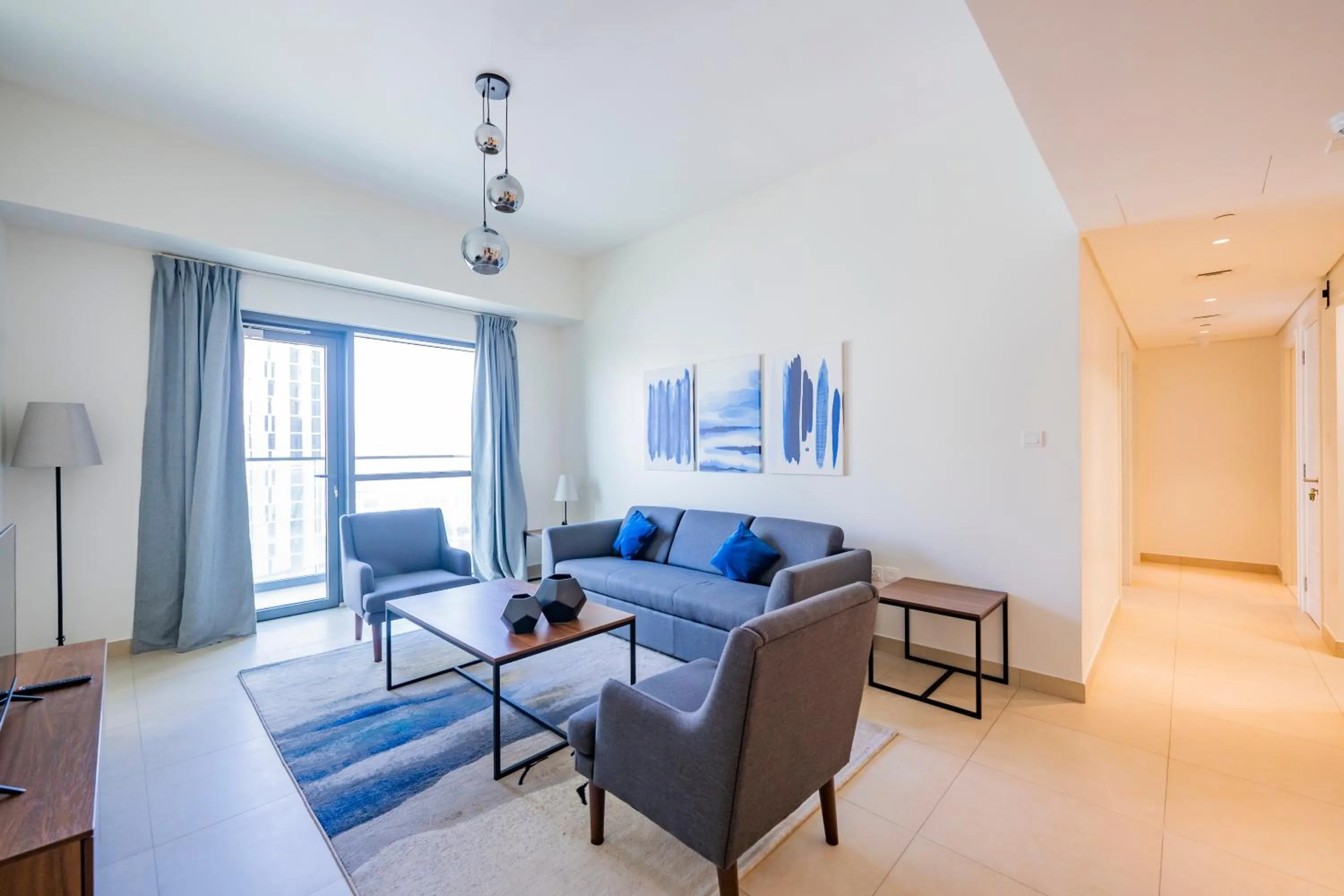 Living room in Expo Village Serviced Apartments