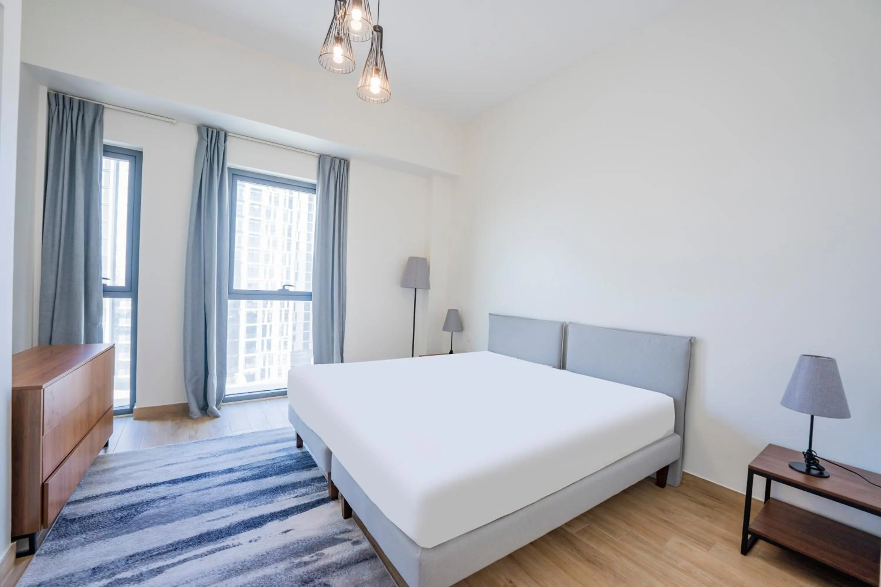 Bedroom, Bed in Expo Village Serviced Apartments