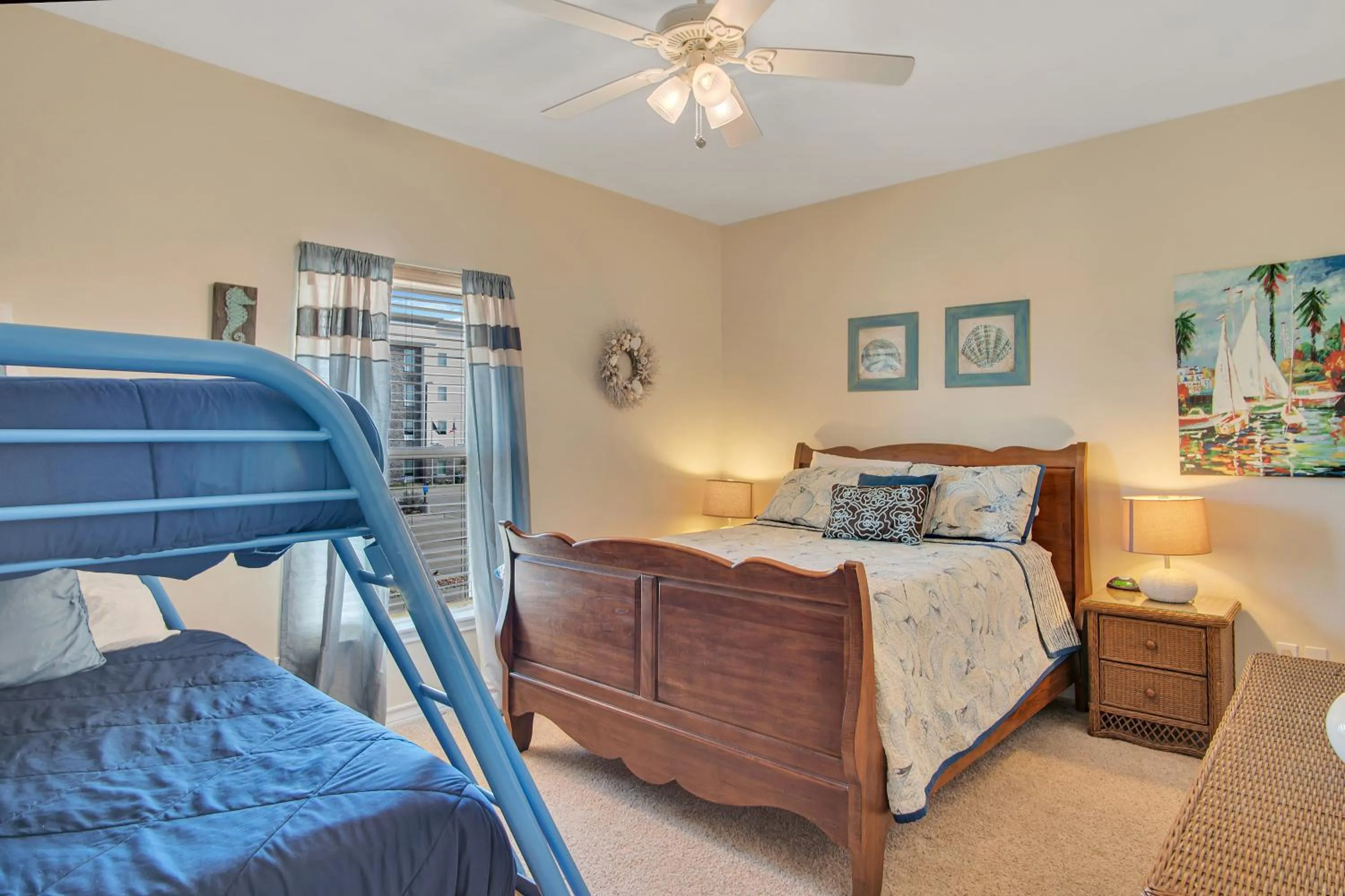 Property building, Bed in Happiness Comes In Waves