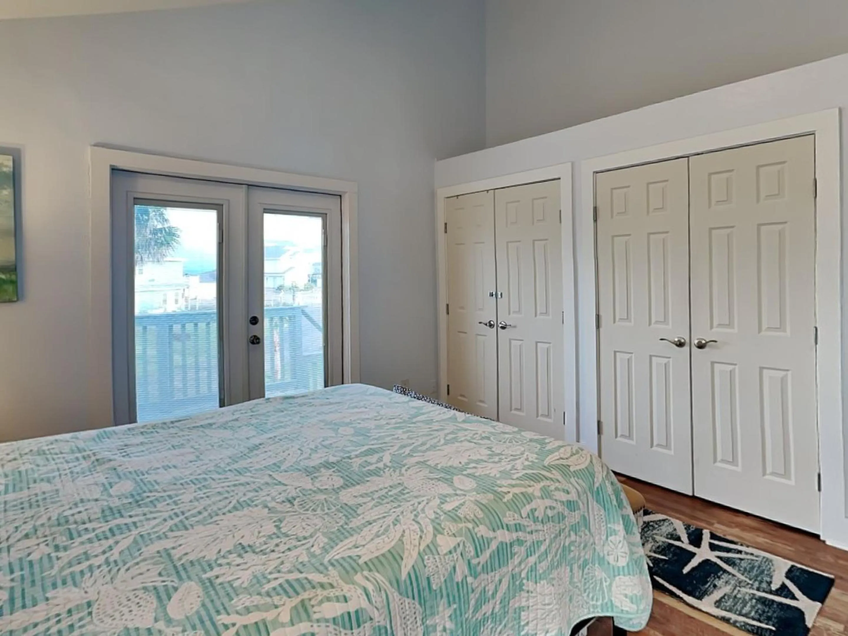 Bed in Sea View Villa