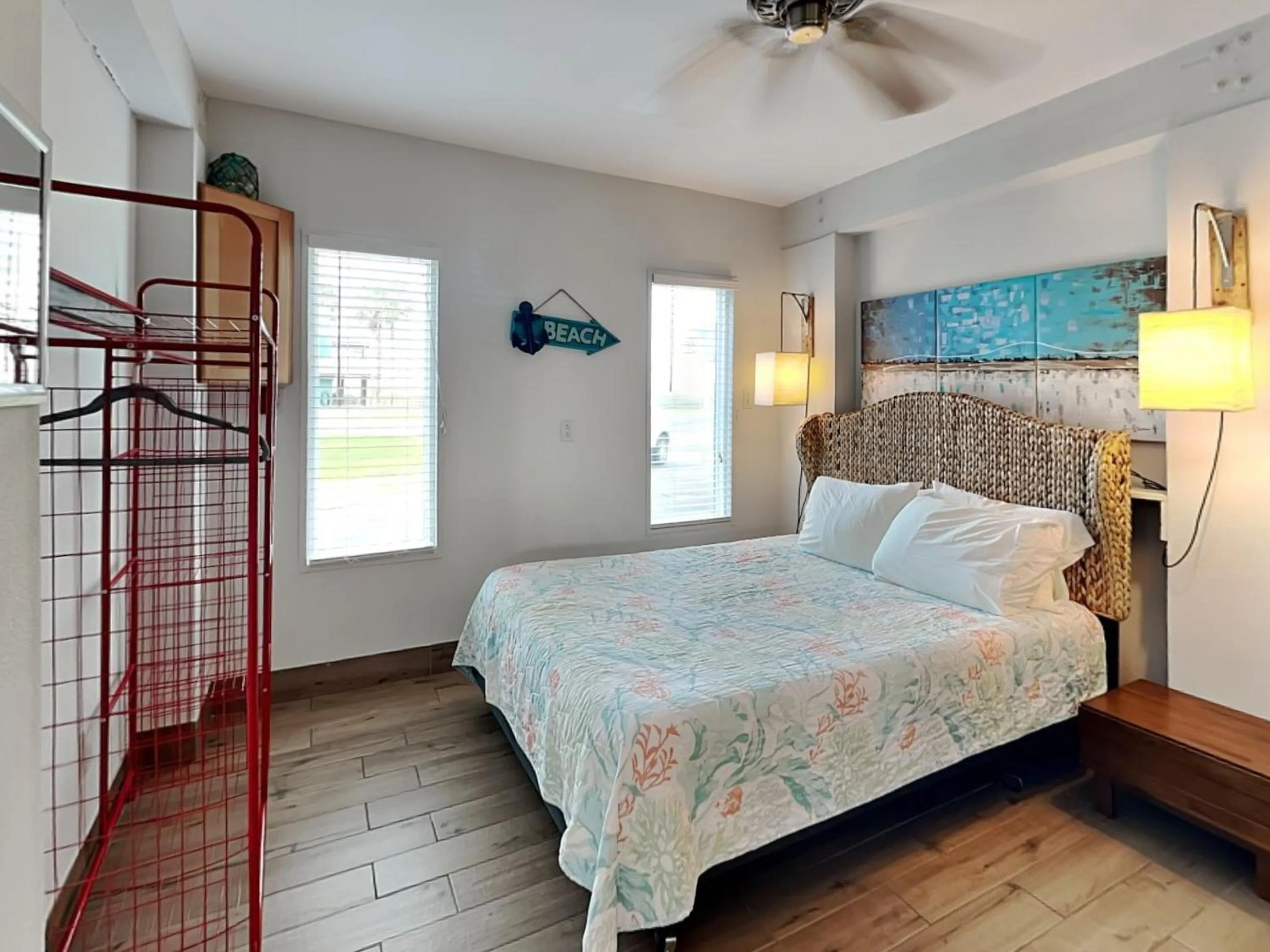 Bed in Sea View Villa