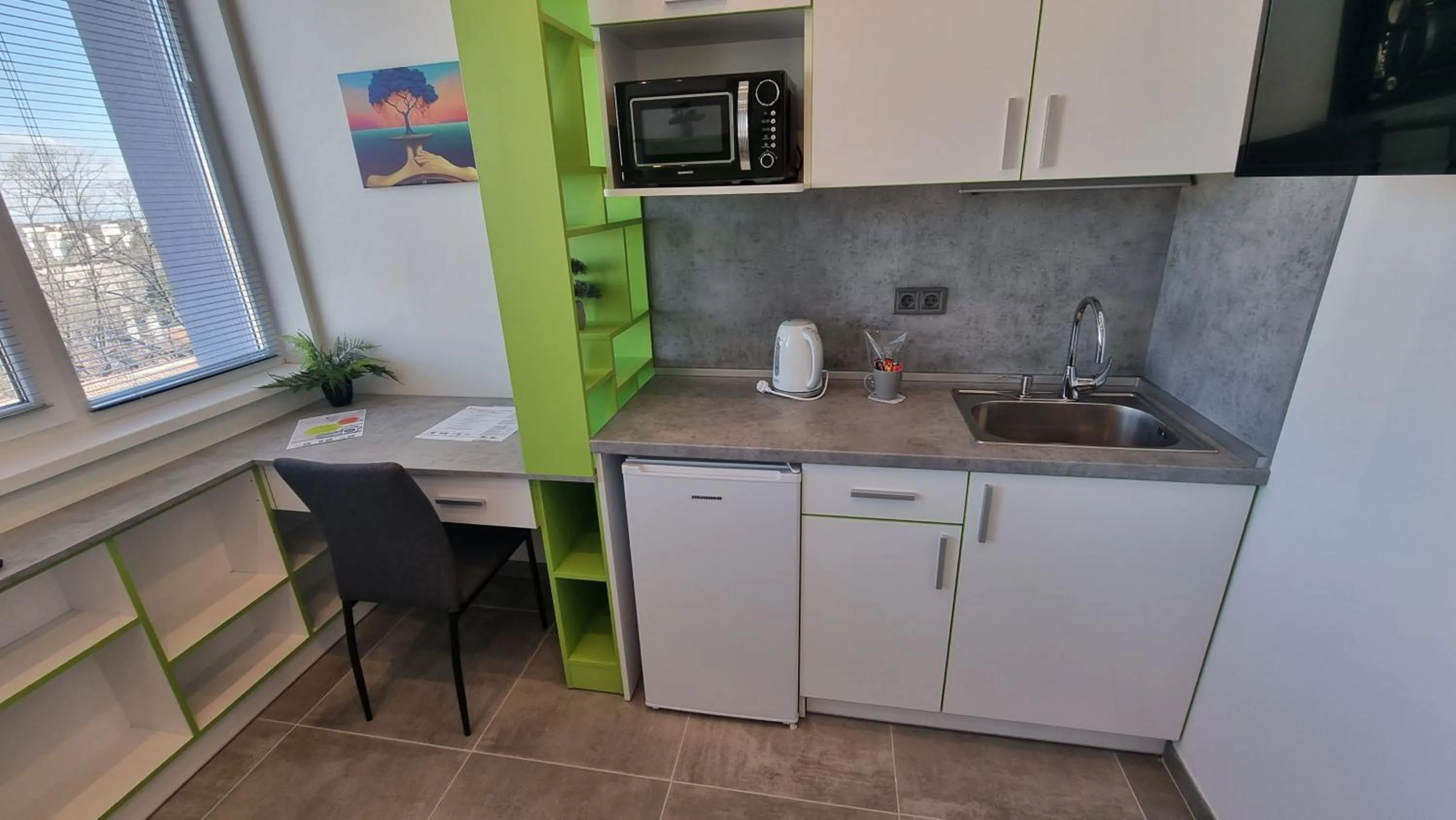 Kitchen or kitchenette in DORM BG pet-friendly Aparthotel