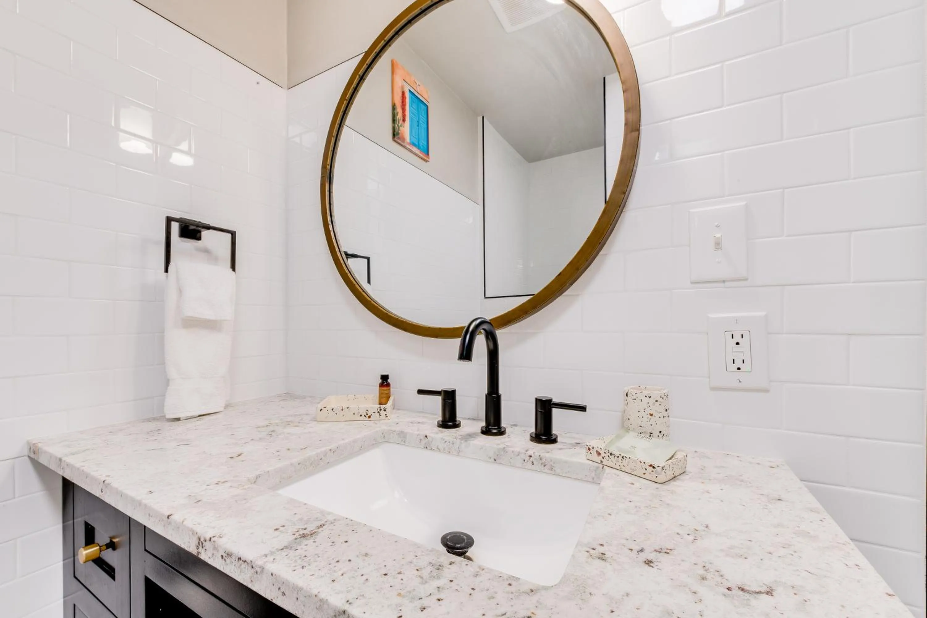 Bathroom in Taos Motor Lodge