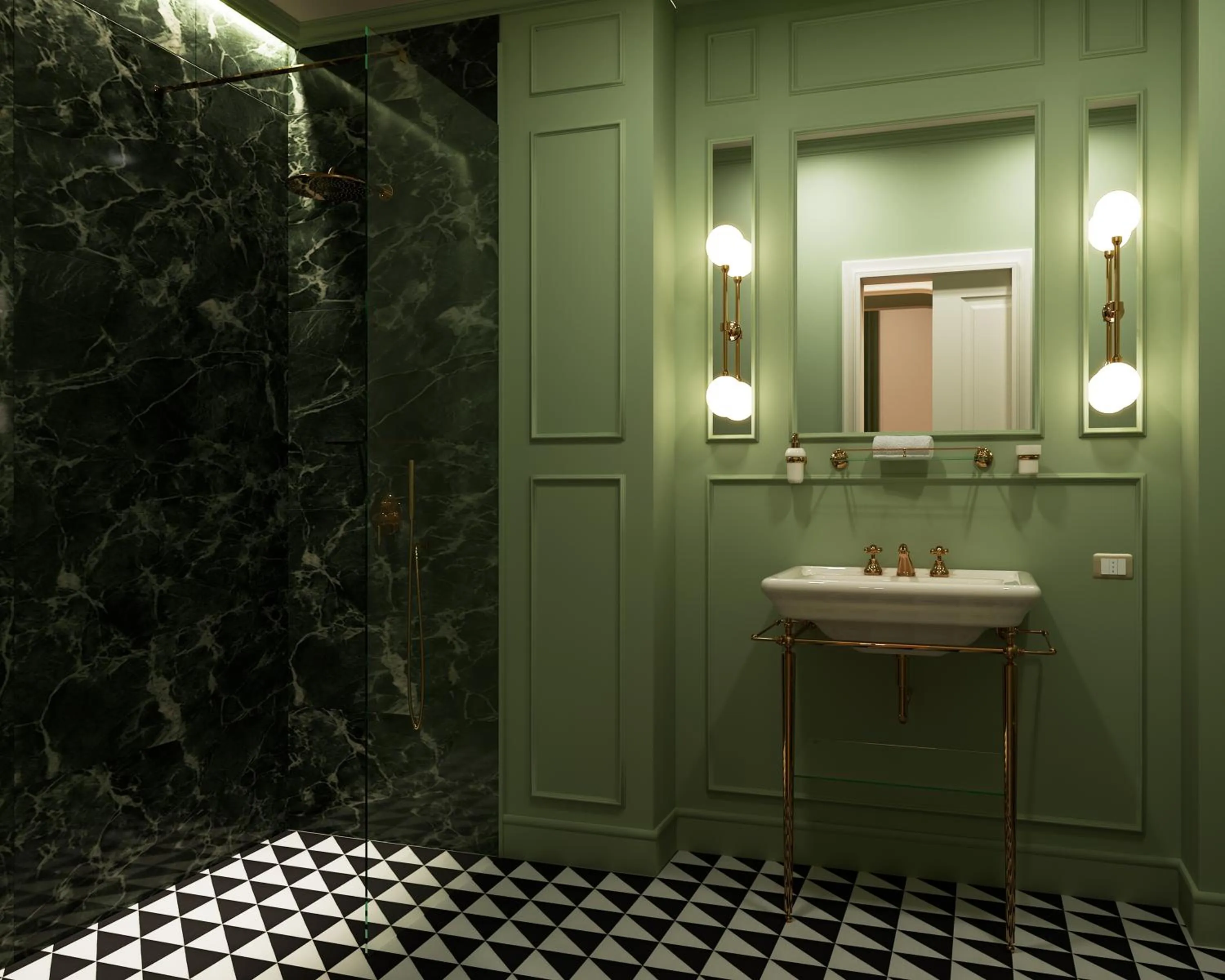 Bathroom in Hotel La Gemma