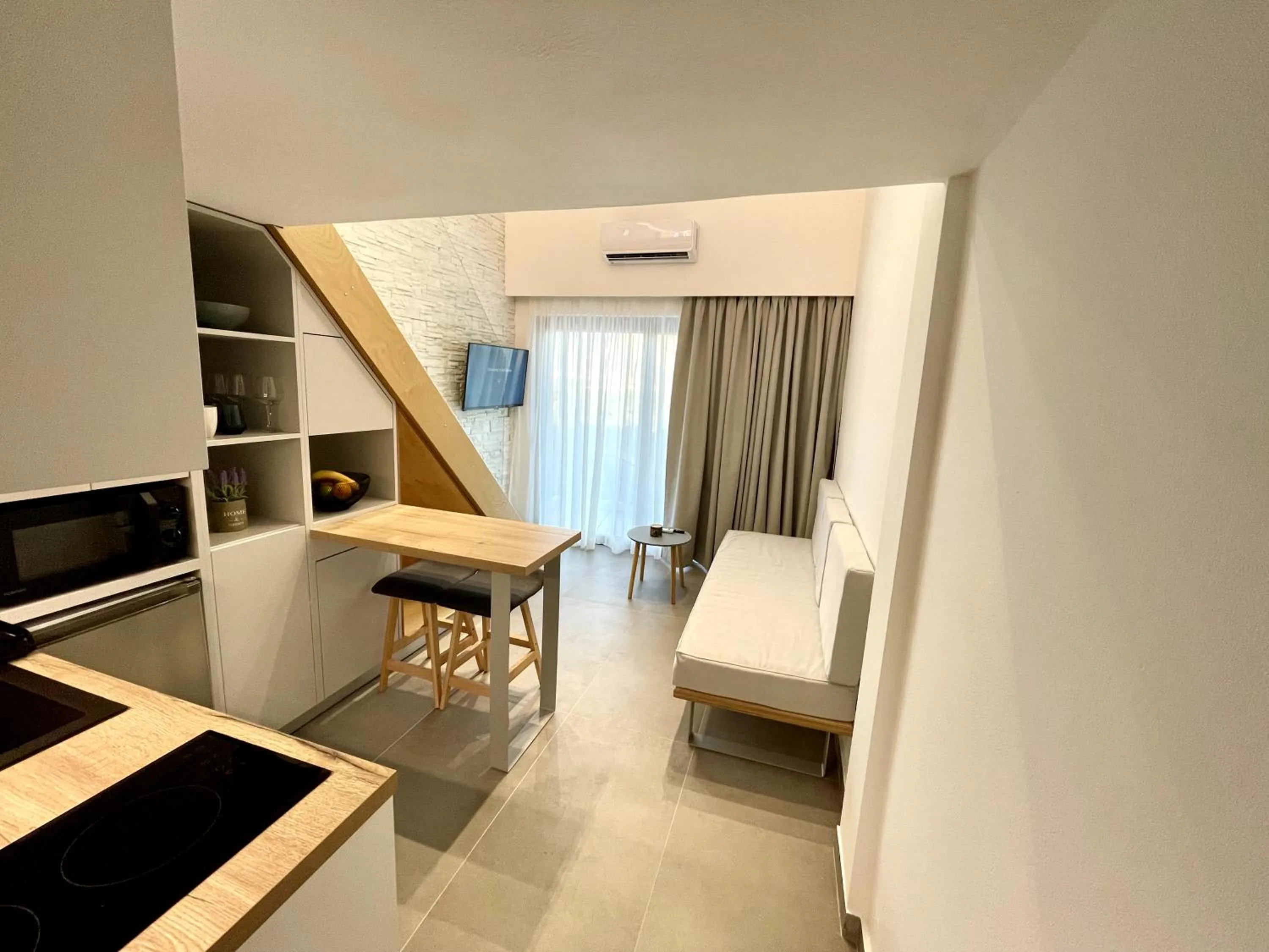 Living room in Aelia Suites