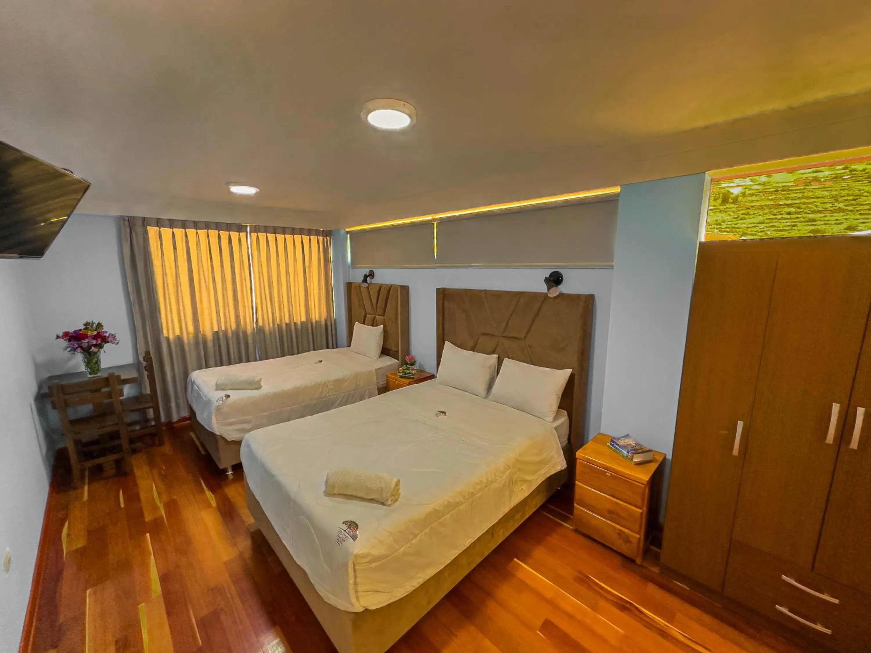 Bed in Pisonay Hotel