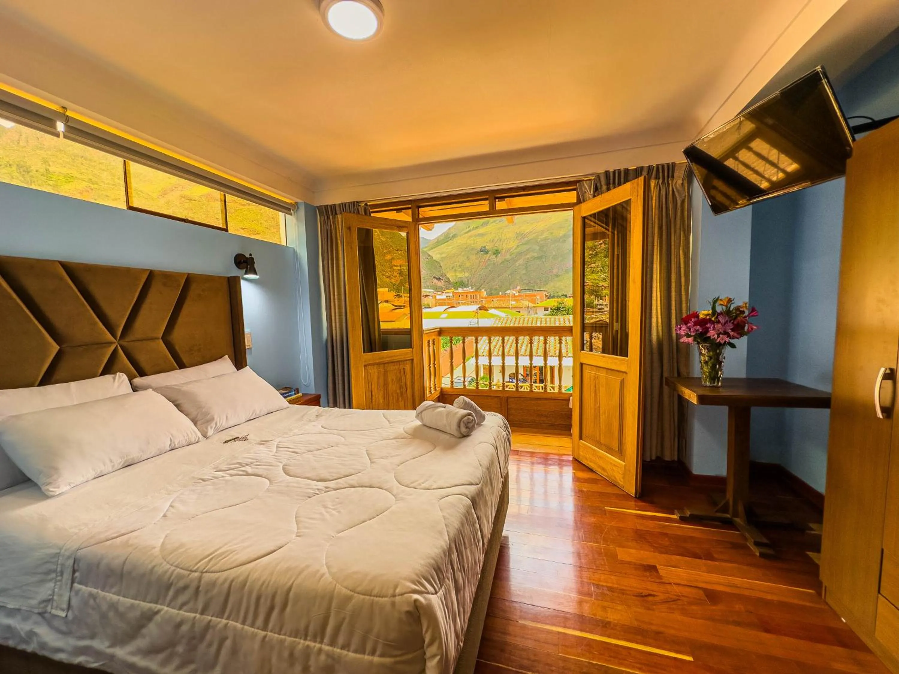 Bed in Pisonay Hotel