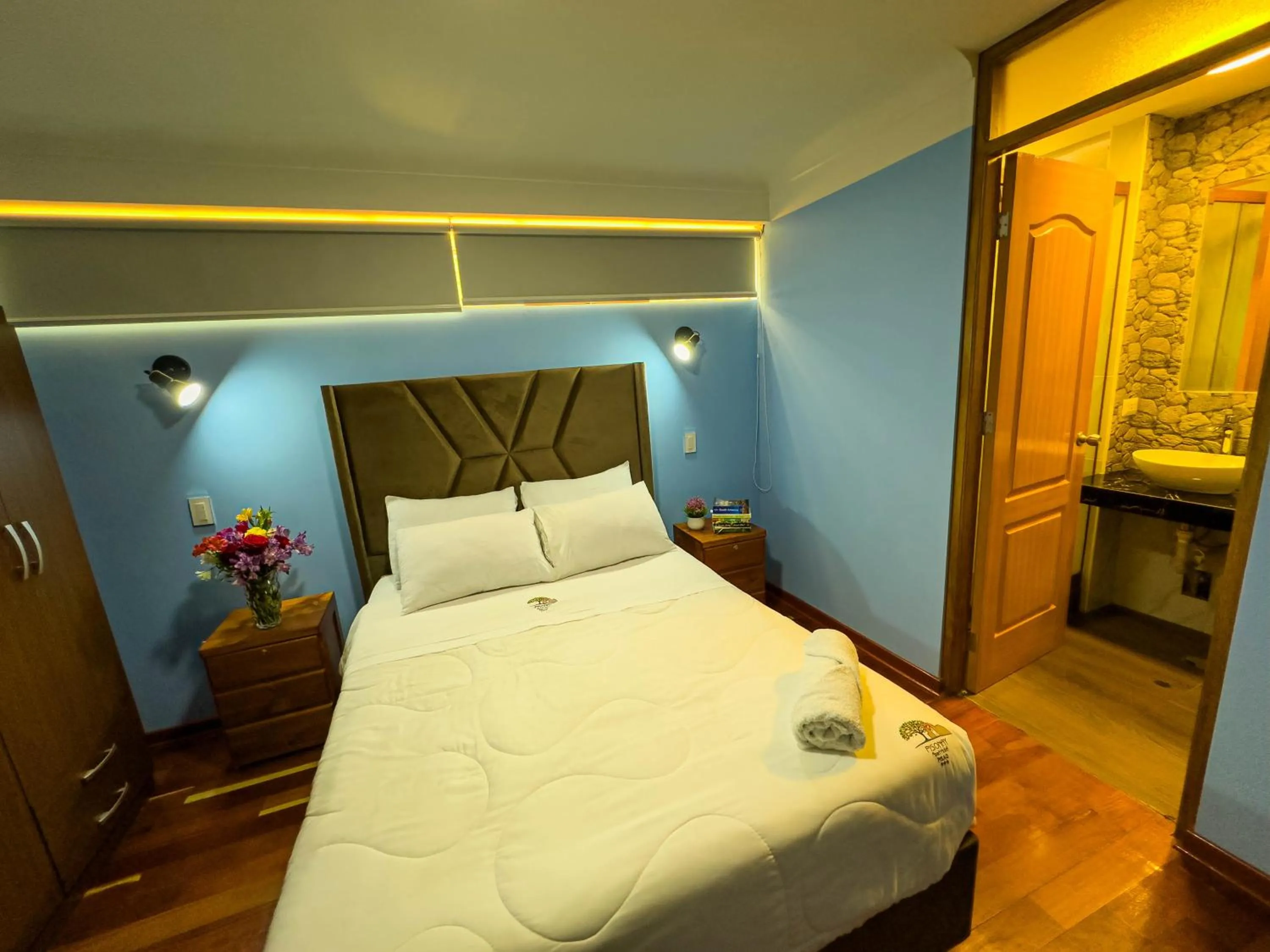 Bed in Pisonay Hotel