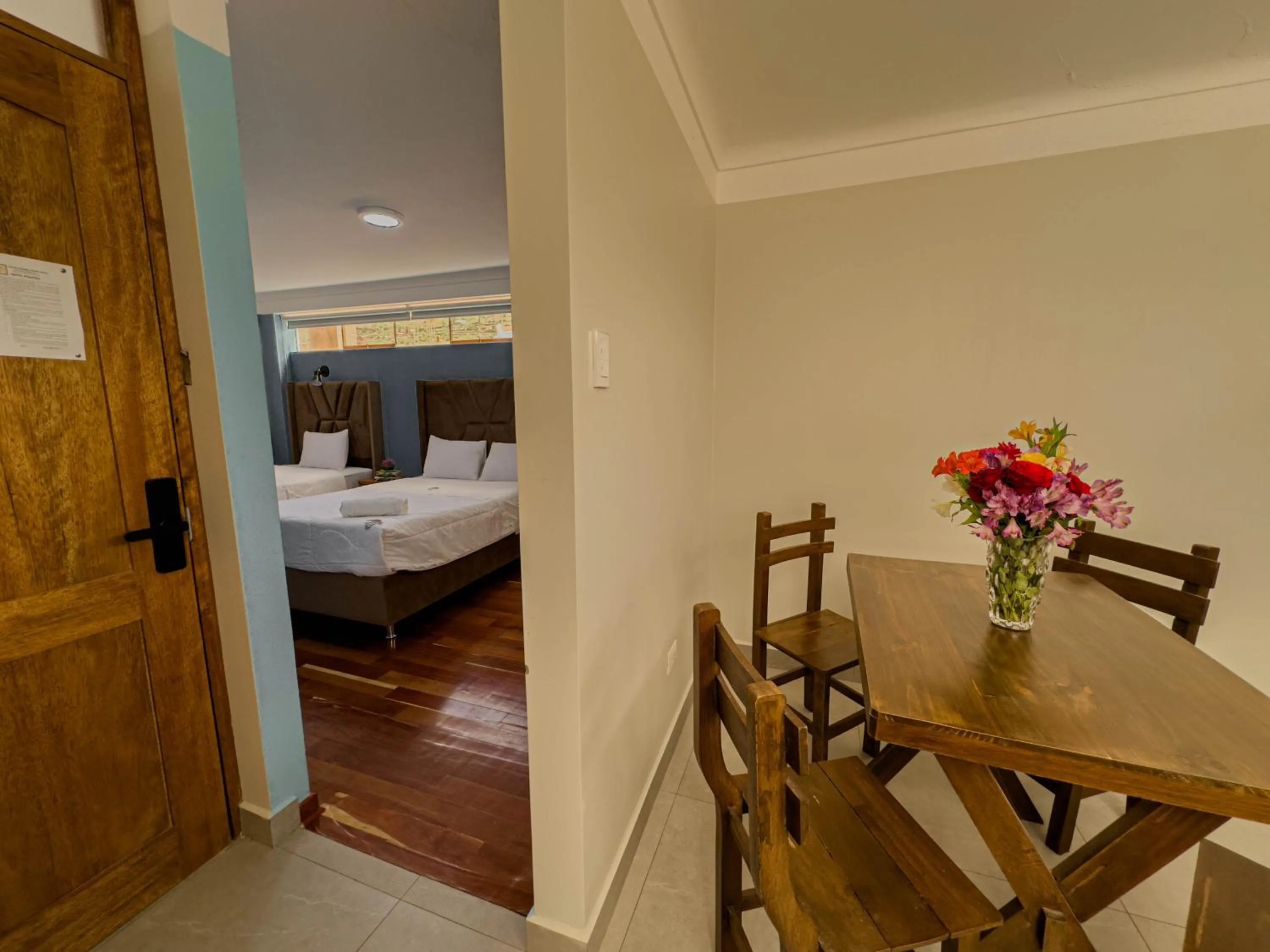 Bed in Pisonay Hotel