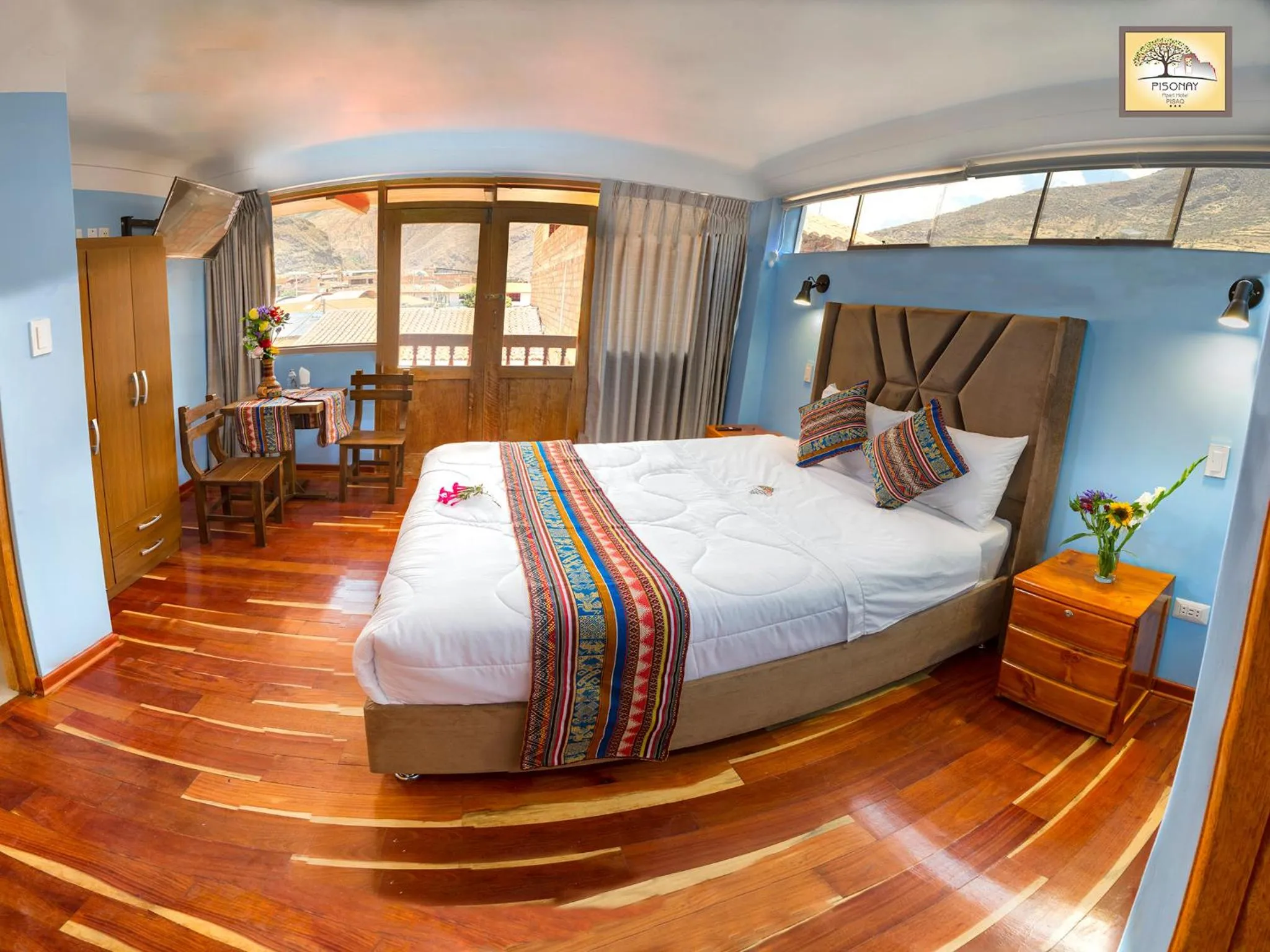 Decorative detail, Bed in Pisonay Hotel