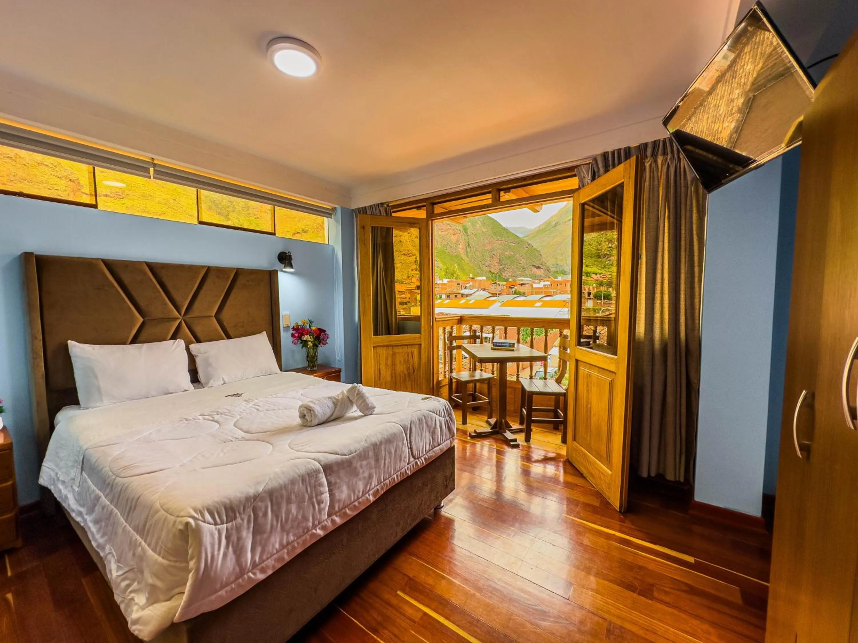 Bed in Pisonay Hotel