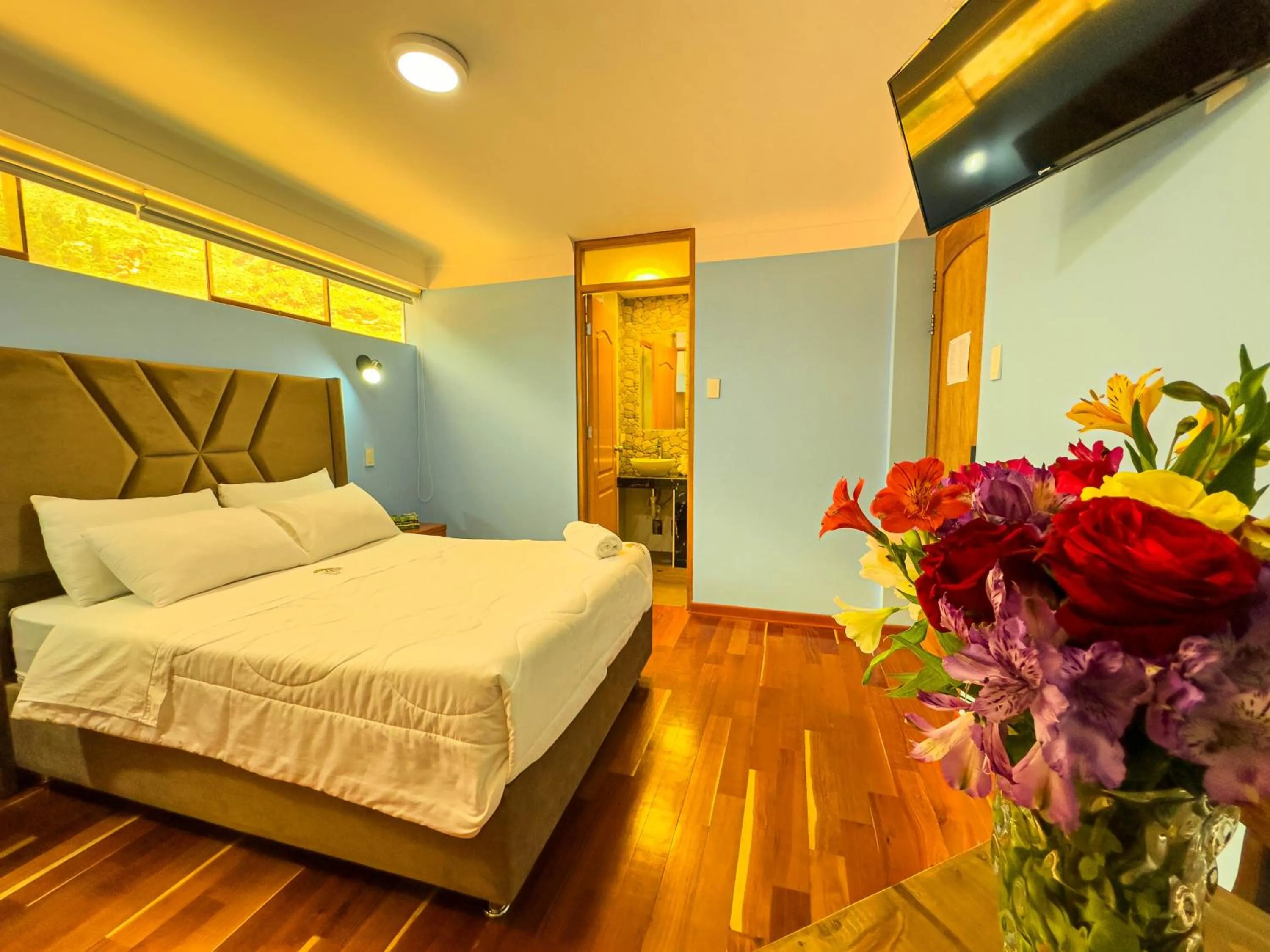 Bed in Pisonay Hotel