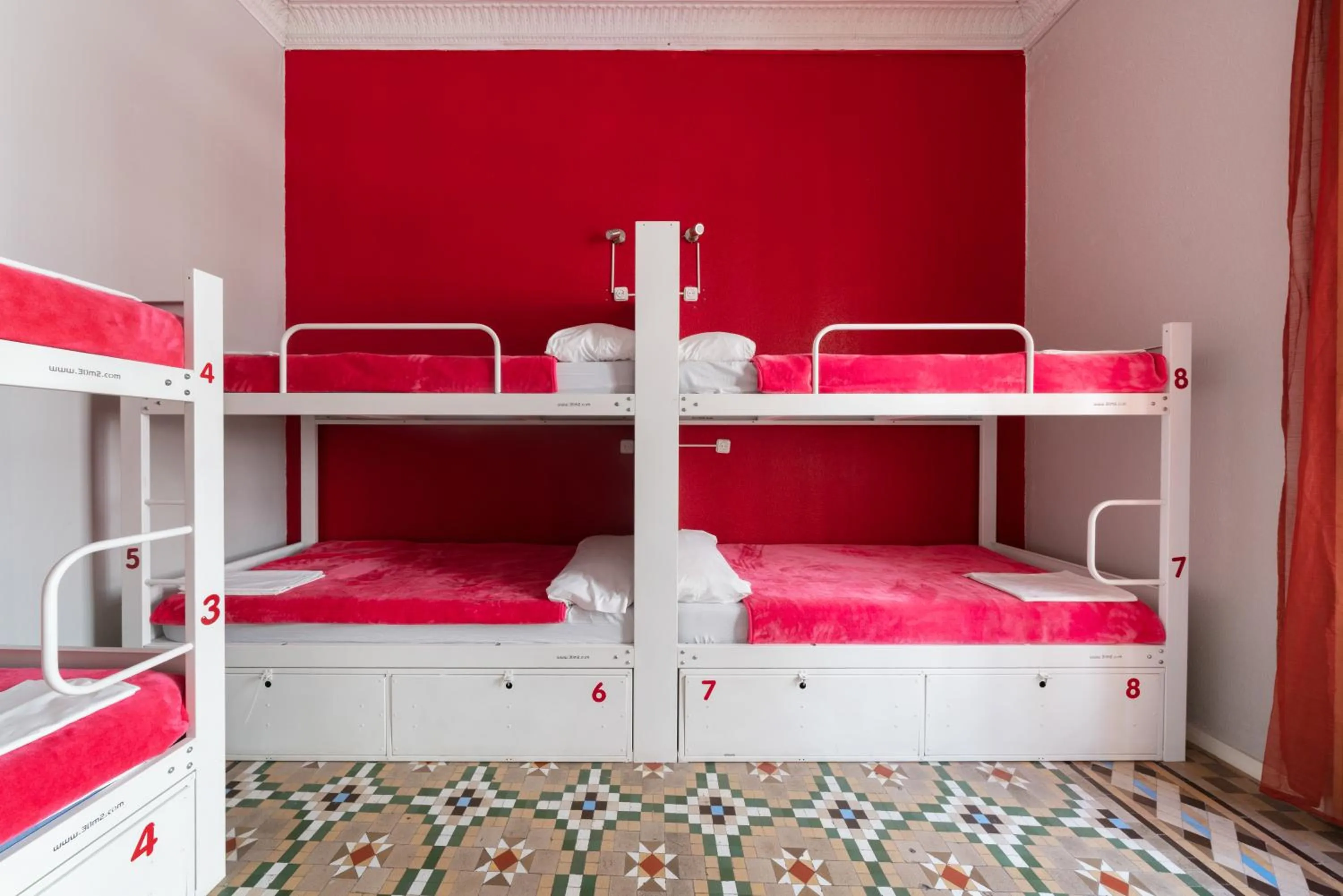 Bed in Red Nest Hostel