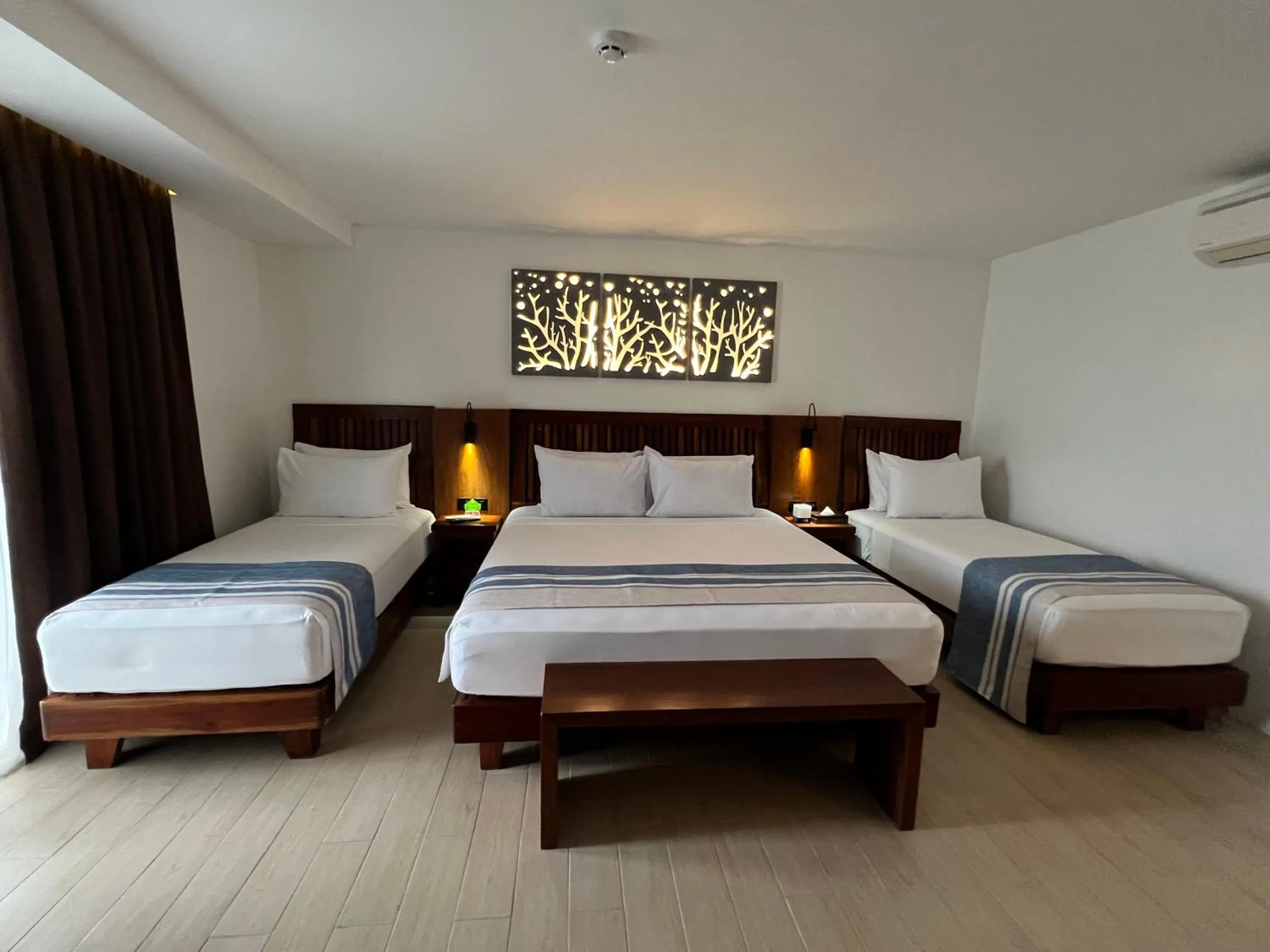 Bed in Aira Boracay Hotel