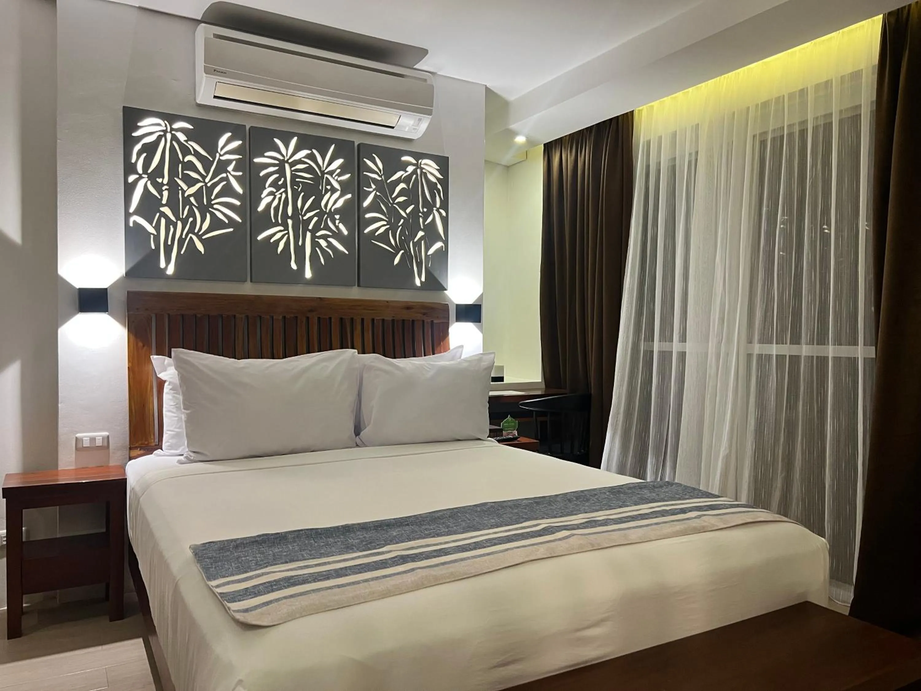 Bed in Aira Boracay Hotel