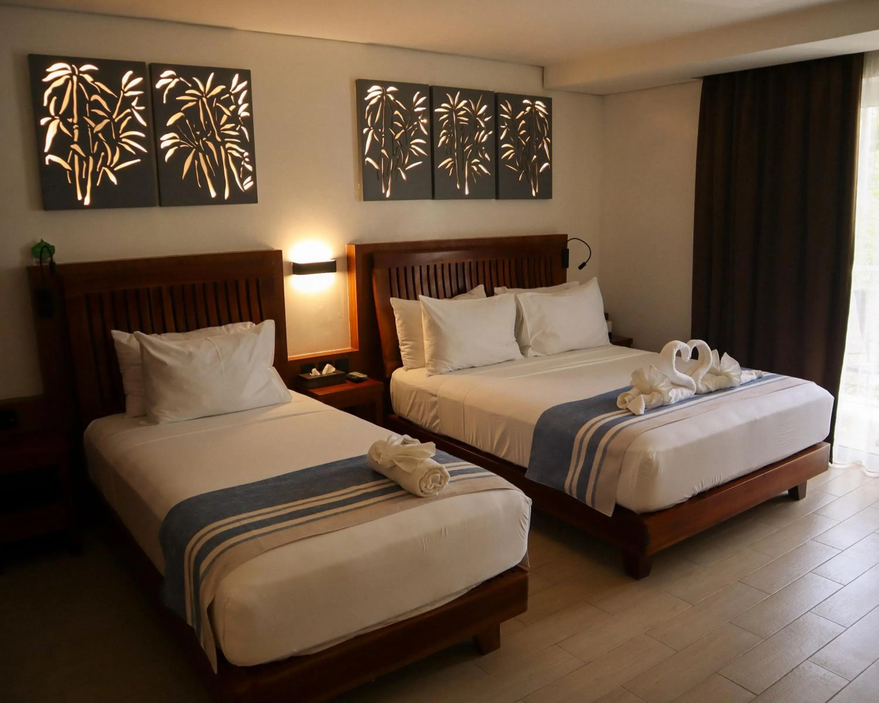 Bed in Aira Boracay Hotel