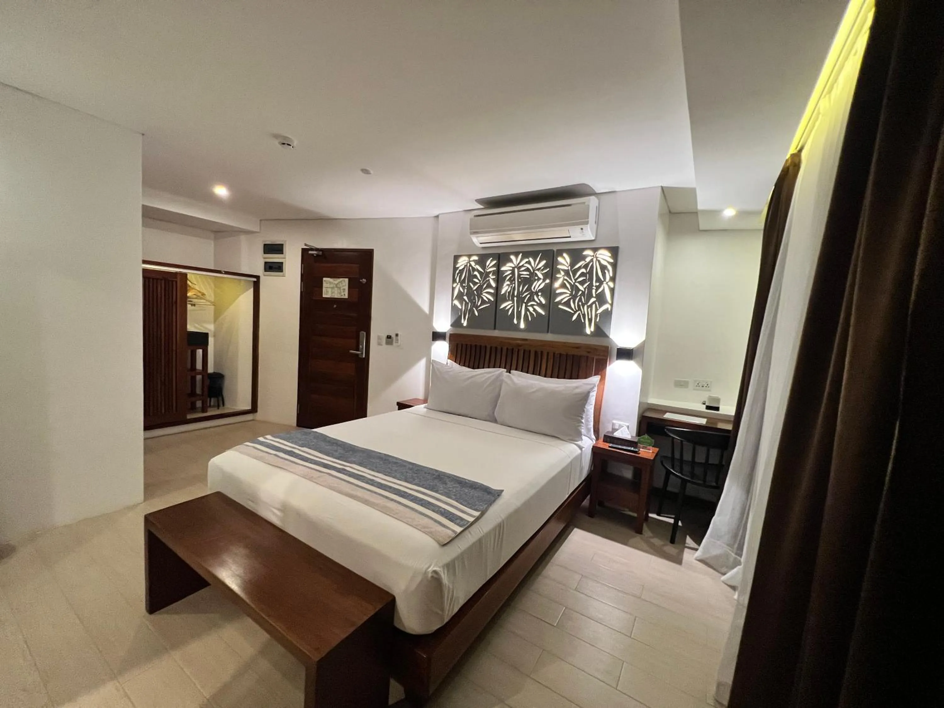 Bed in Aira Boracay Hotel