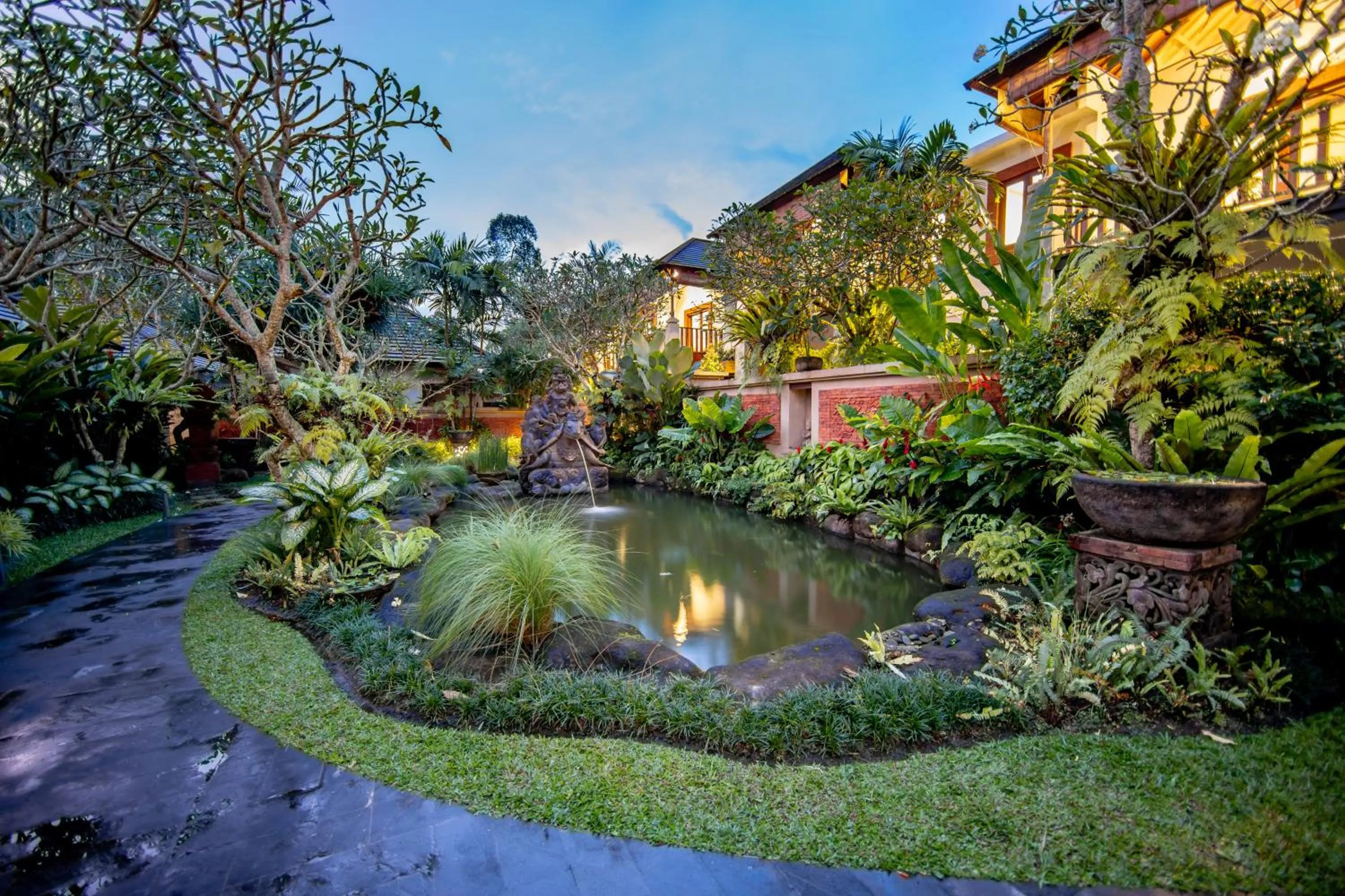 Garden view in Anumana Village Ubud