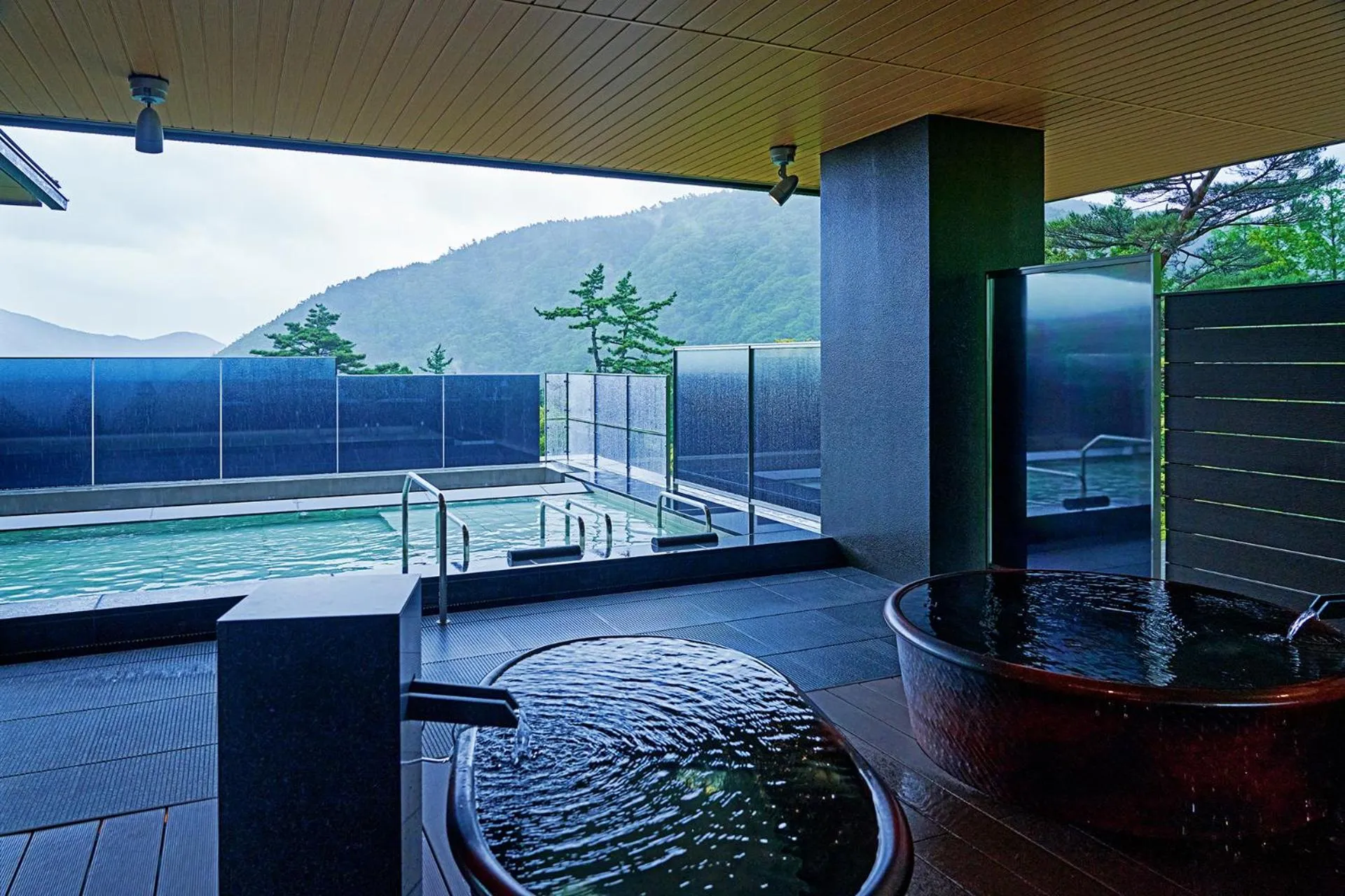 Hot Spring Bath in Hakone Kowakien Hotel