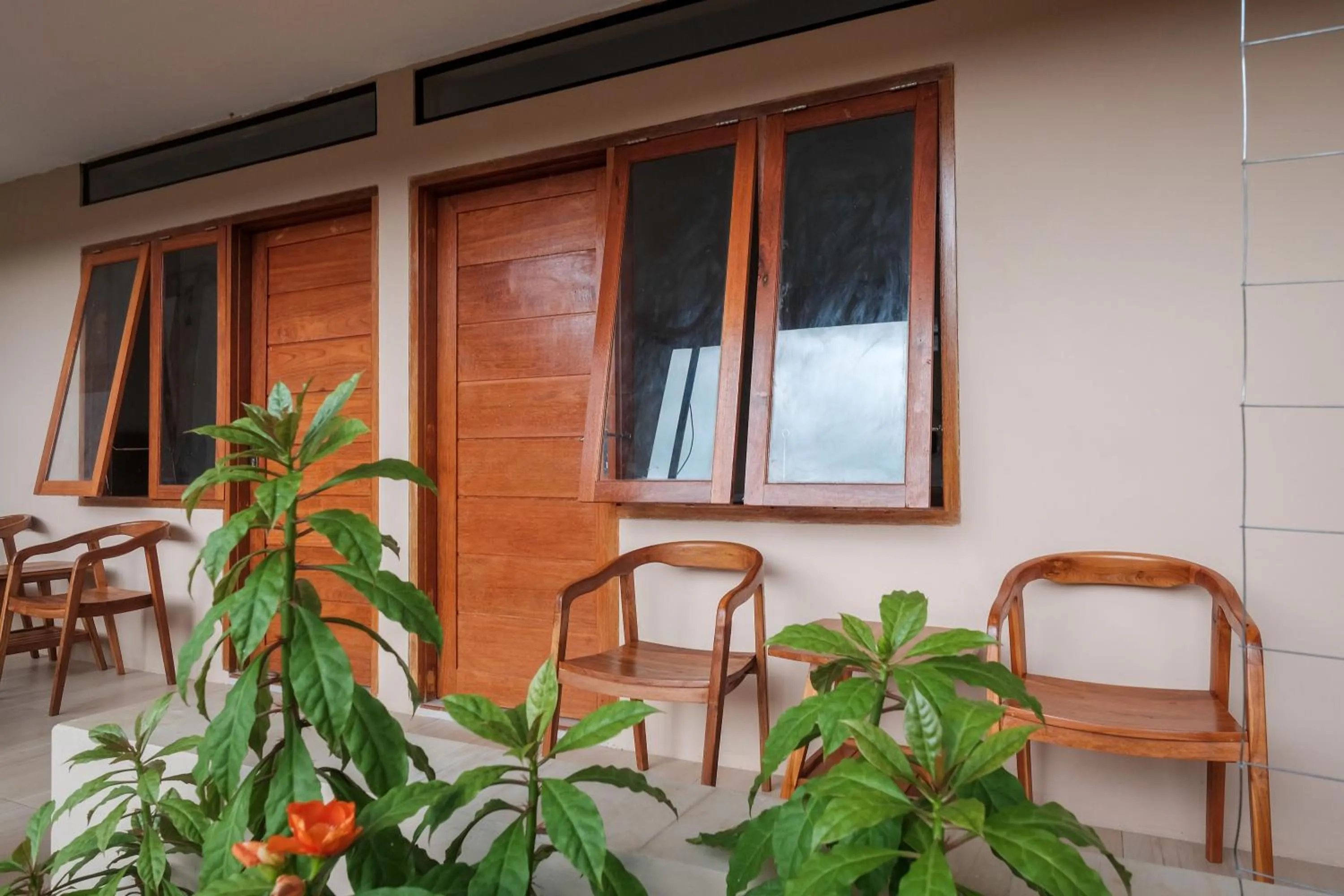 Balcony/Terrace in RedDoorz Plus Syariah at Hotel Indonesia Kajen
