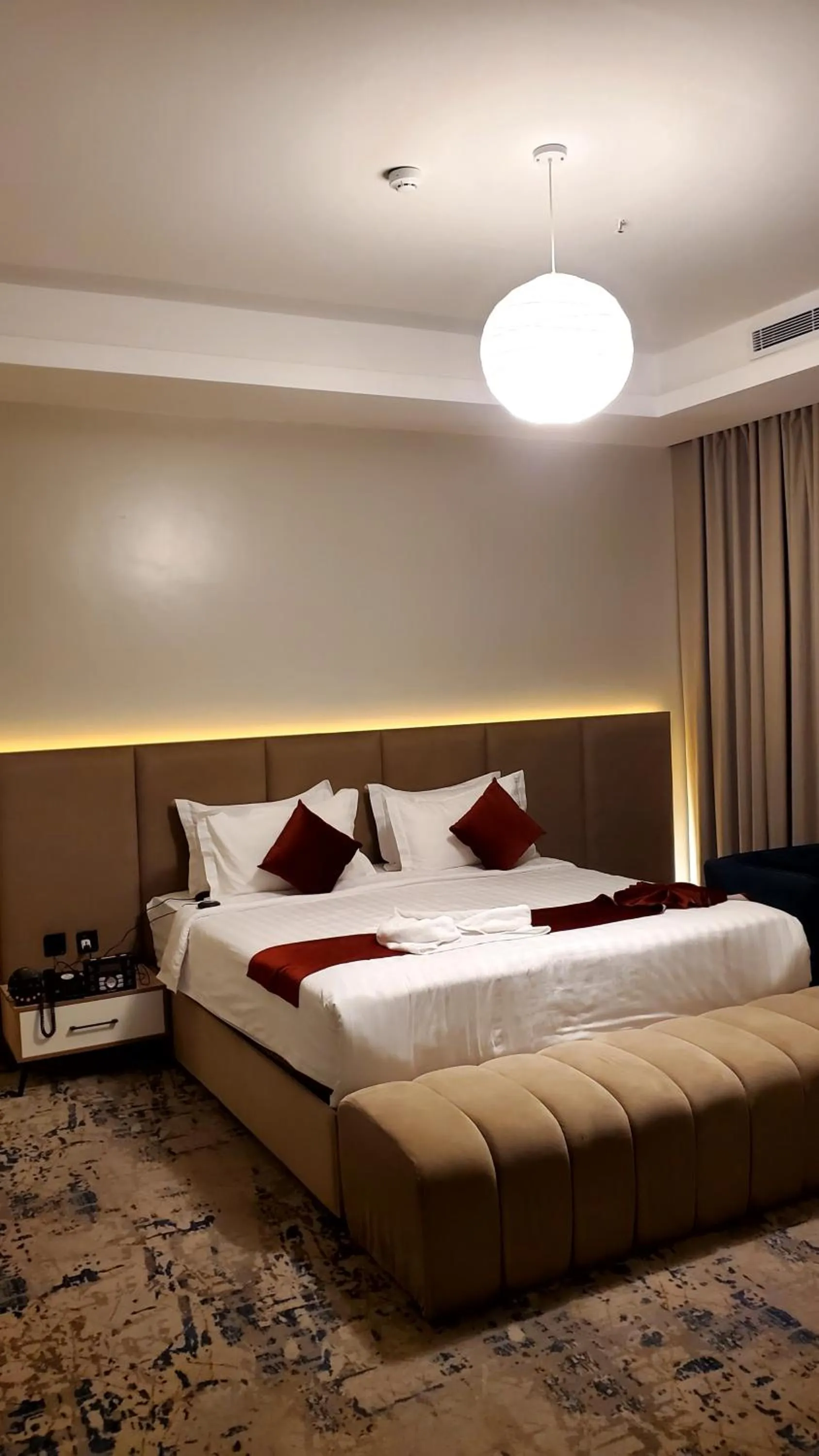 Bed in فندق جولدن نيو قريش - Golden New Quraish Jeddah-شركة الذهبية العصرية الفندقية