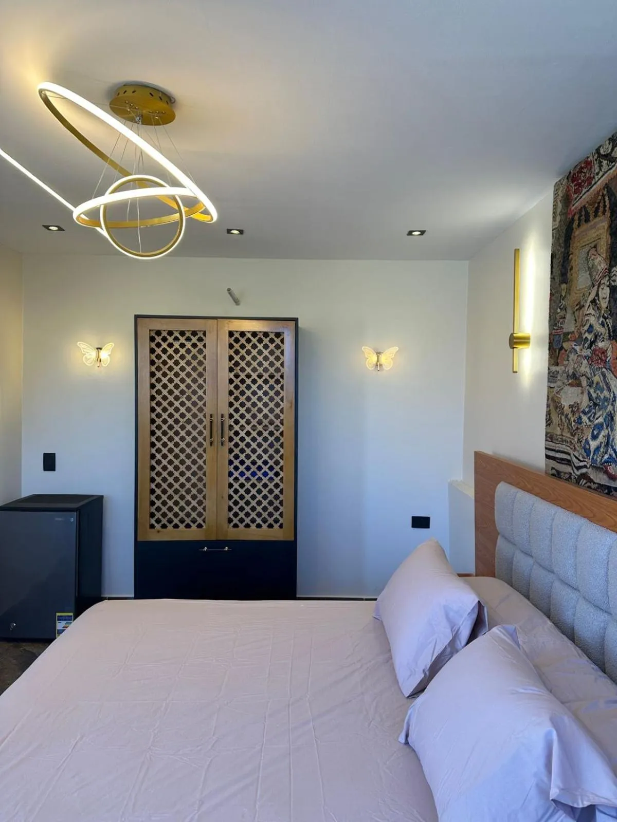 Bed in Osiris pyramids view inn