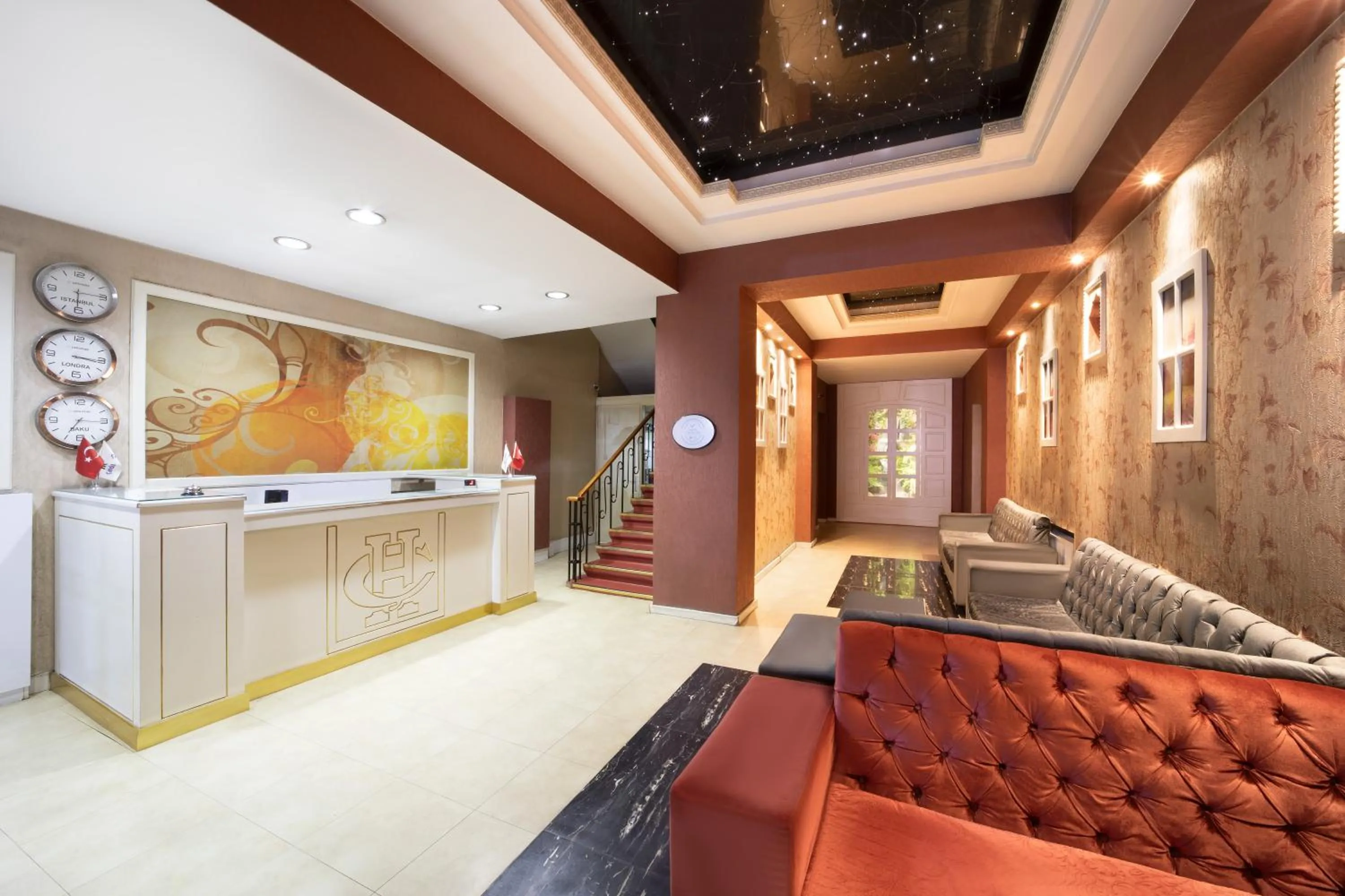 Lobby or reception in Park Çağlayan Hotel