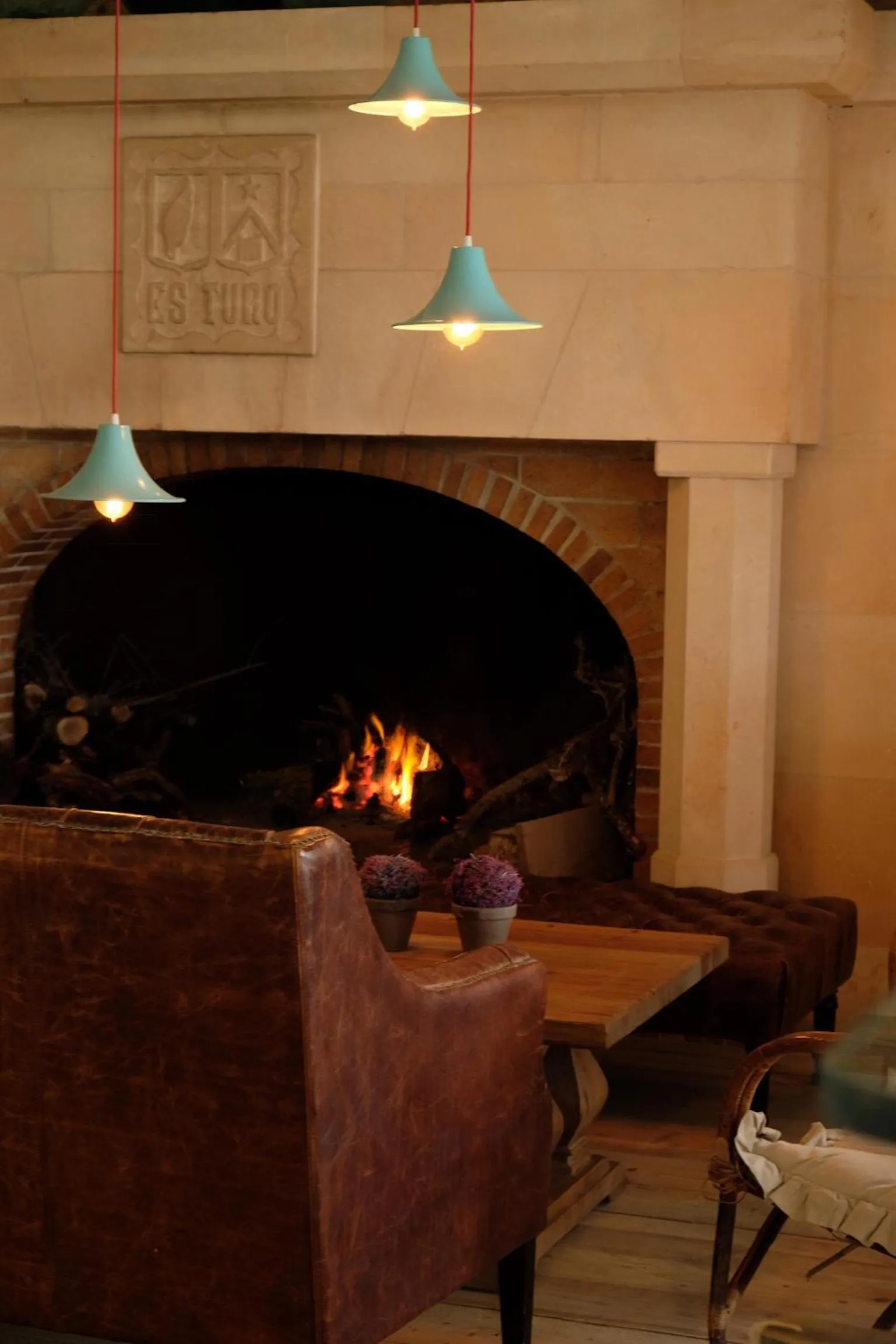 Communal lounge/ TV room in Finca Hotel Rural Es Turó