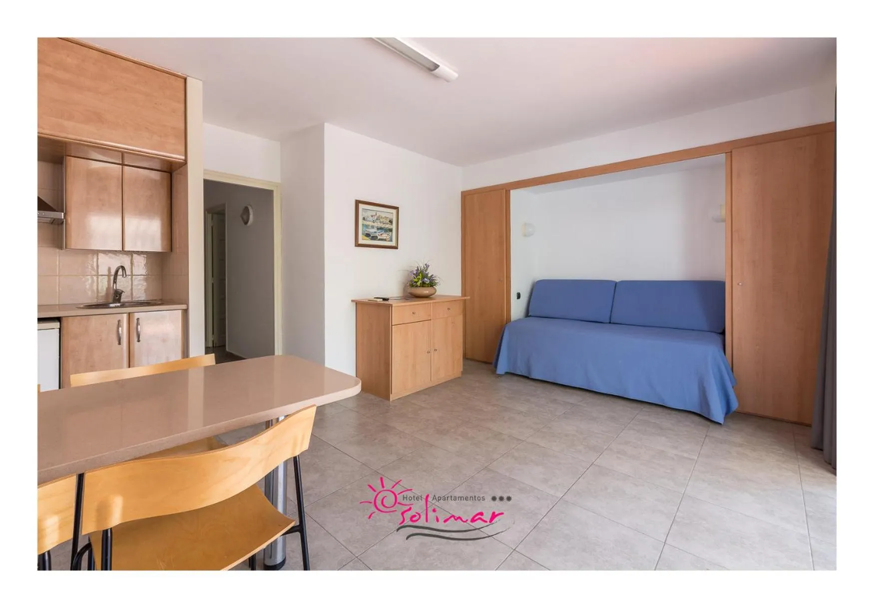 Bed in Hotel Apartamentos Solimar