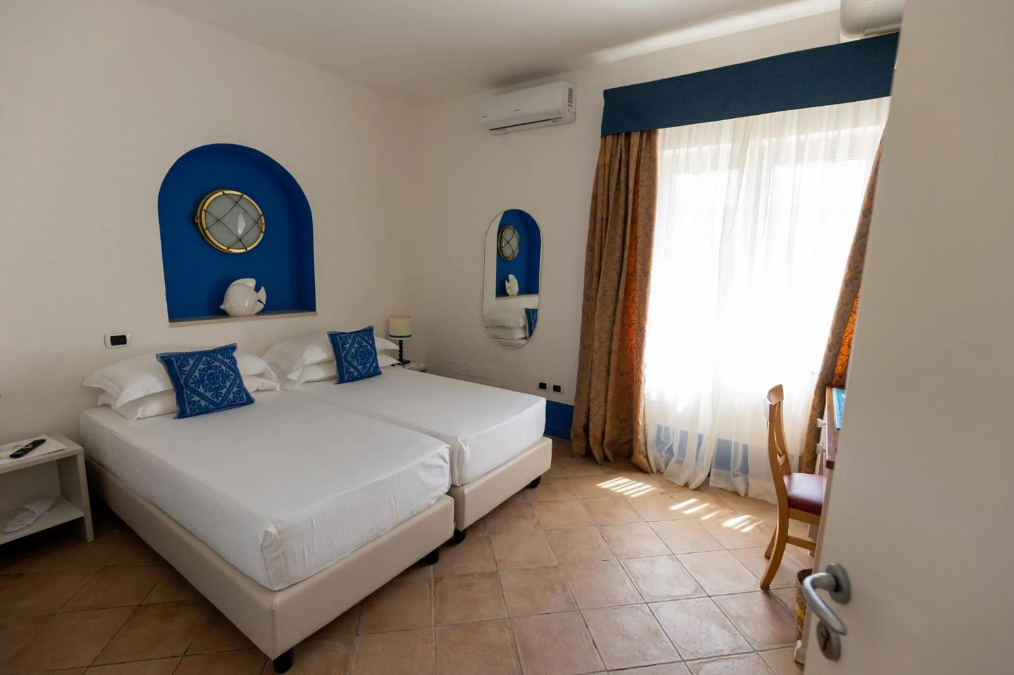 Bed in Riva di Palo Beach Hotel