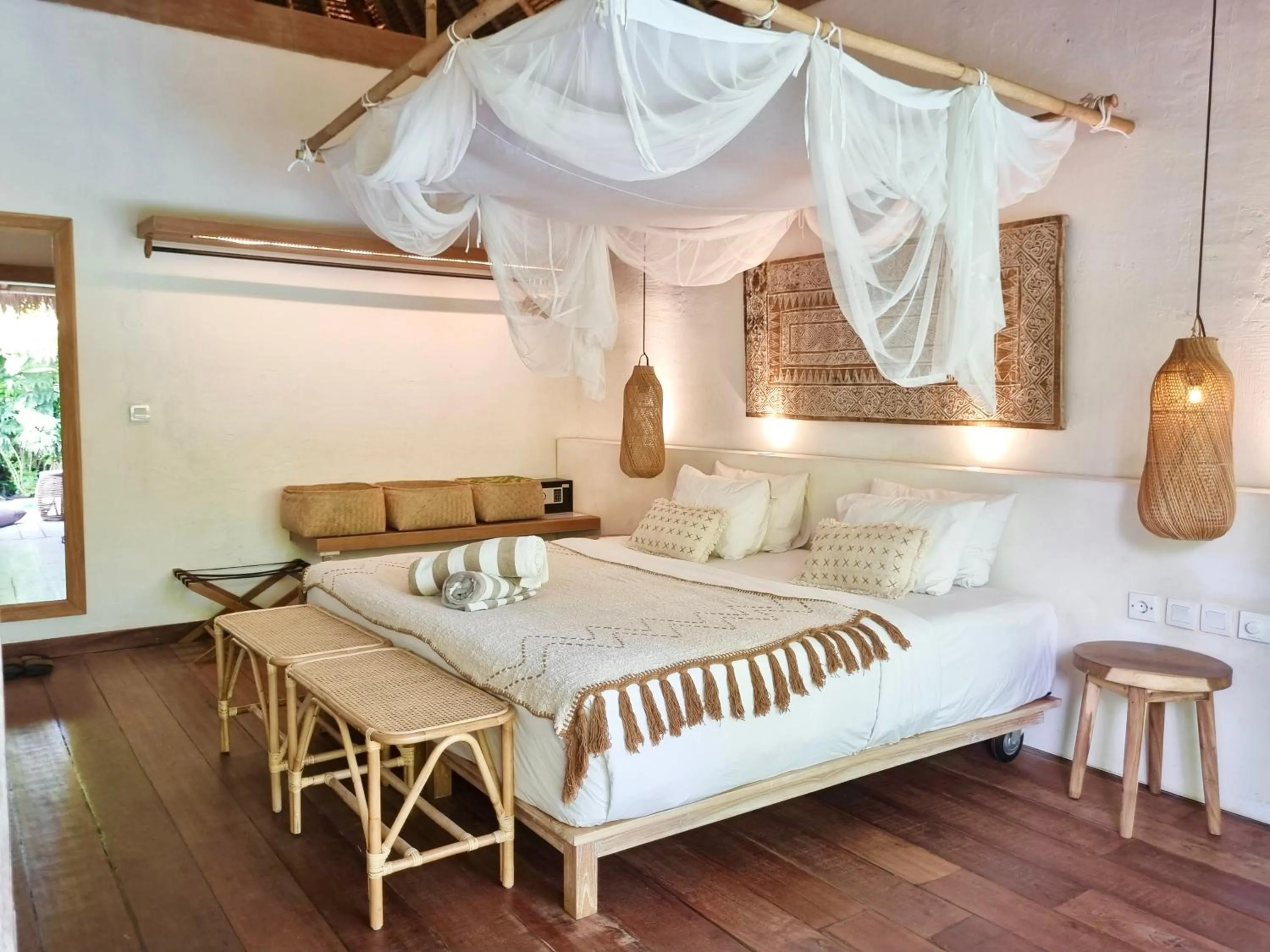 Bed in BoBos Villa