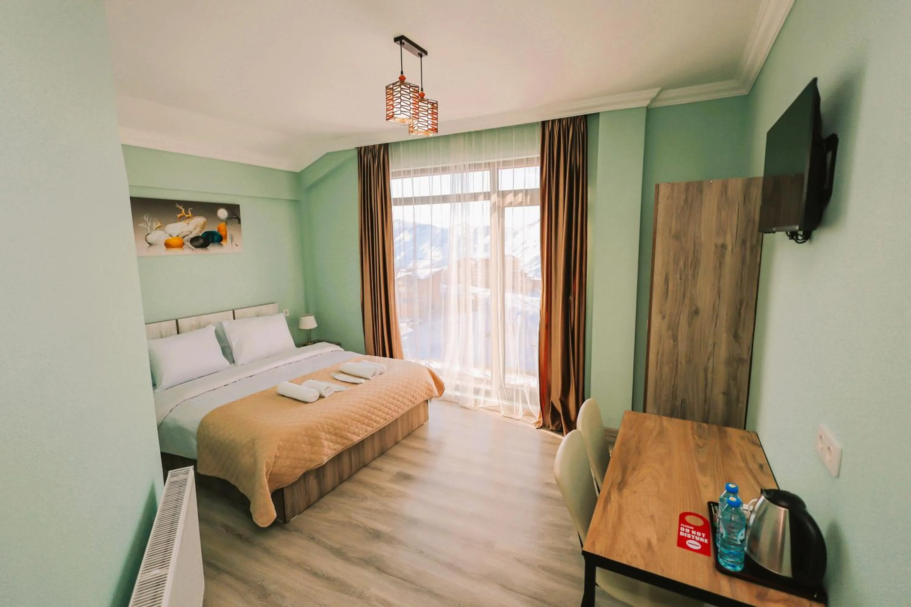 Bed in Dandelion Hotel Gudauri