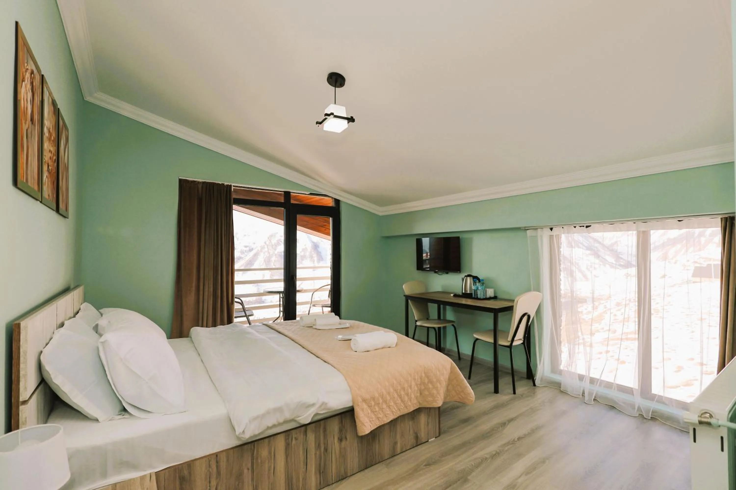 Bed in Dandelion Hotel Gudauri