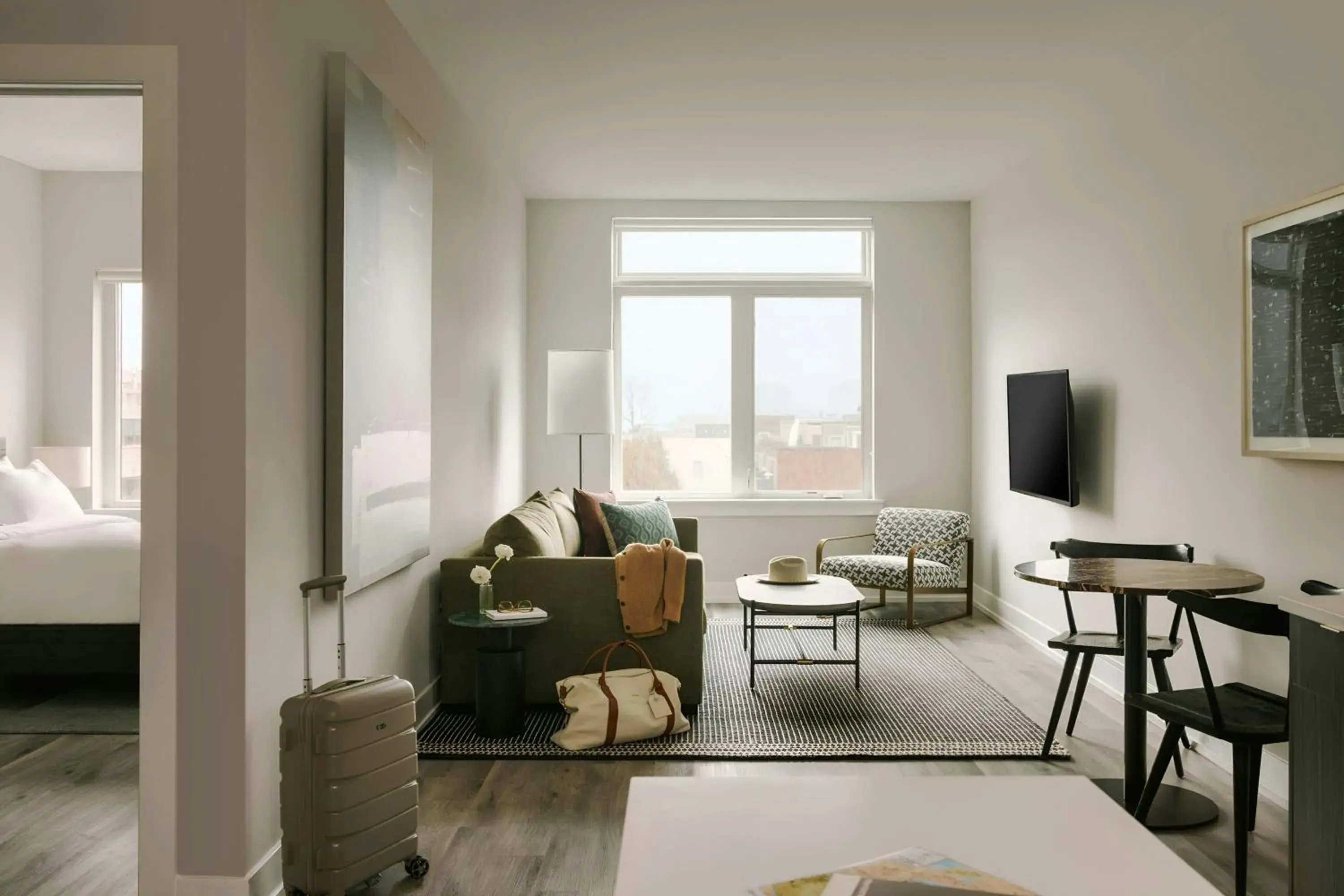 One-Bedroom Apartment with Queen and Sofa Bed - Mobility Accessible with Roll-in Shower in Ovation One-Bedroom Apartment with Queen and Sofa Bed - Mobility Accessible with Roll-in Shower in Ovation