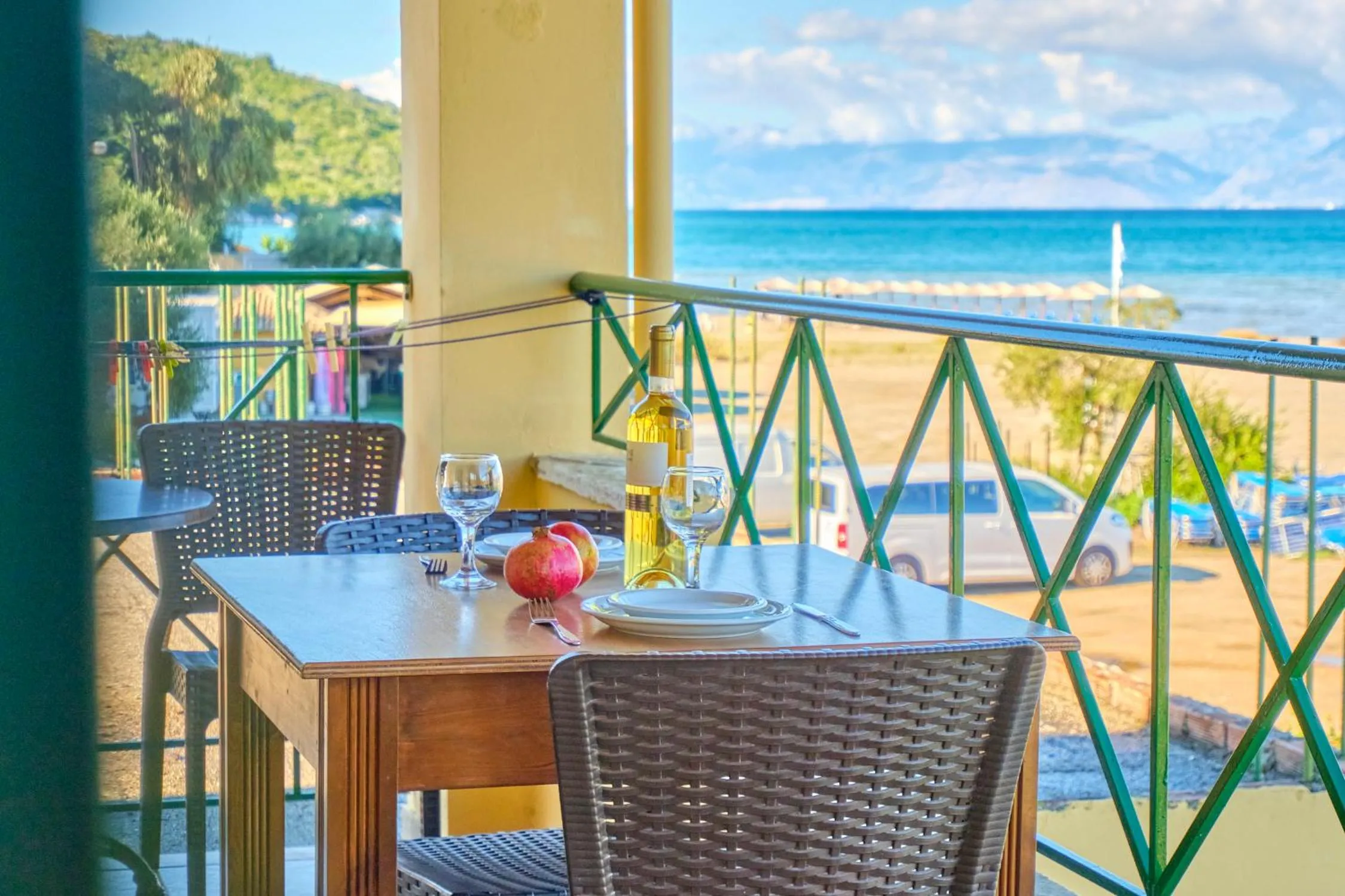 Day in Nikos Kalamaki Corfu