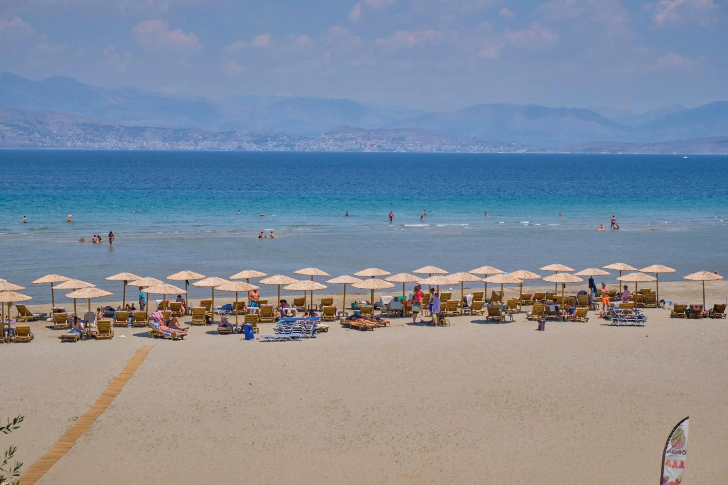 Day in Nikos Kalamaki Corfu