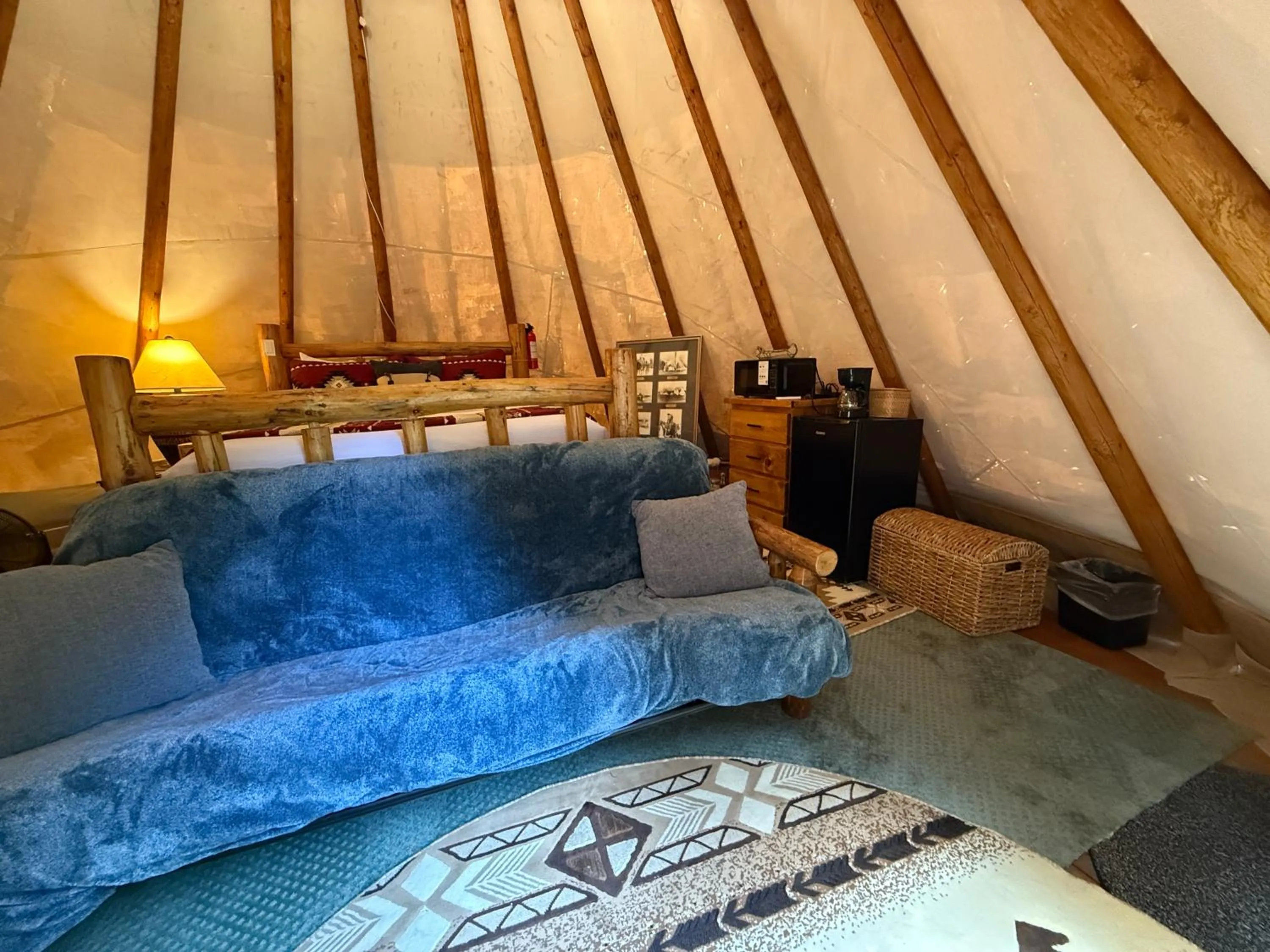 Bed in North Haven Campground